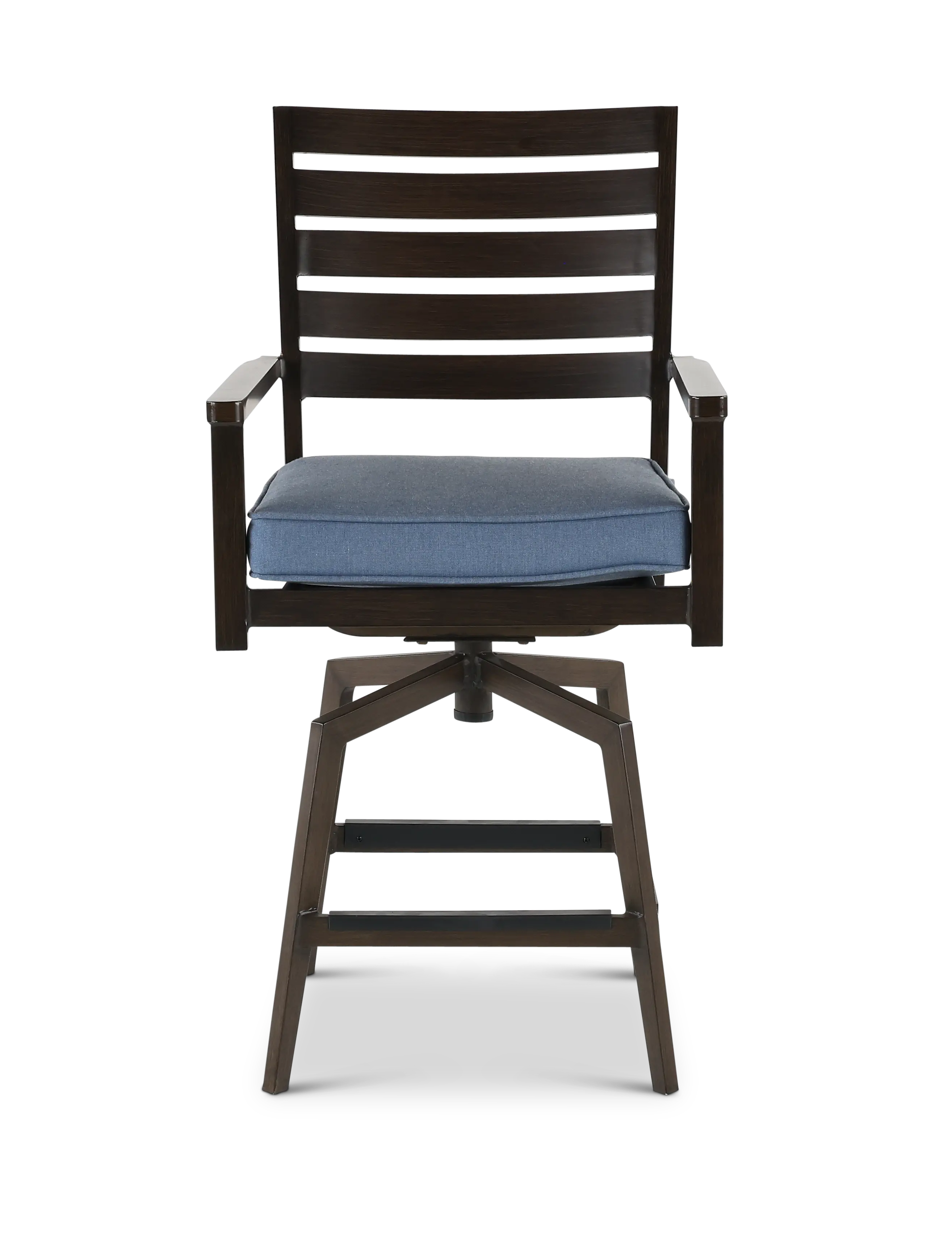 Adeline Blue Swivel Outdoor Bar Stool-2