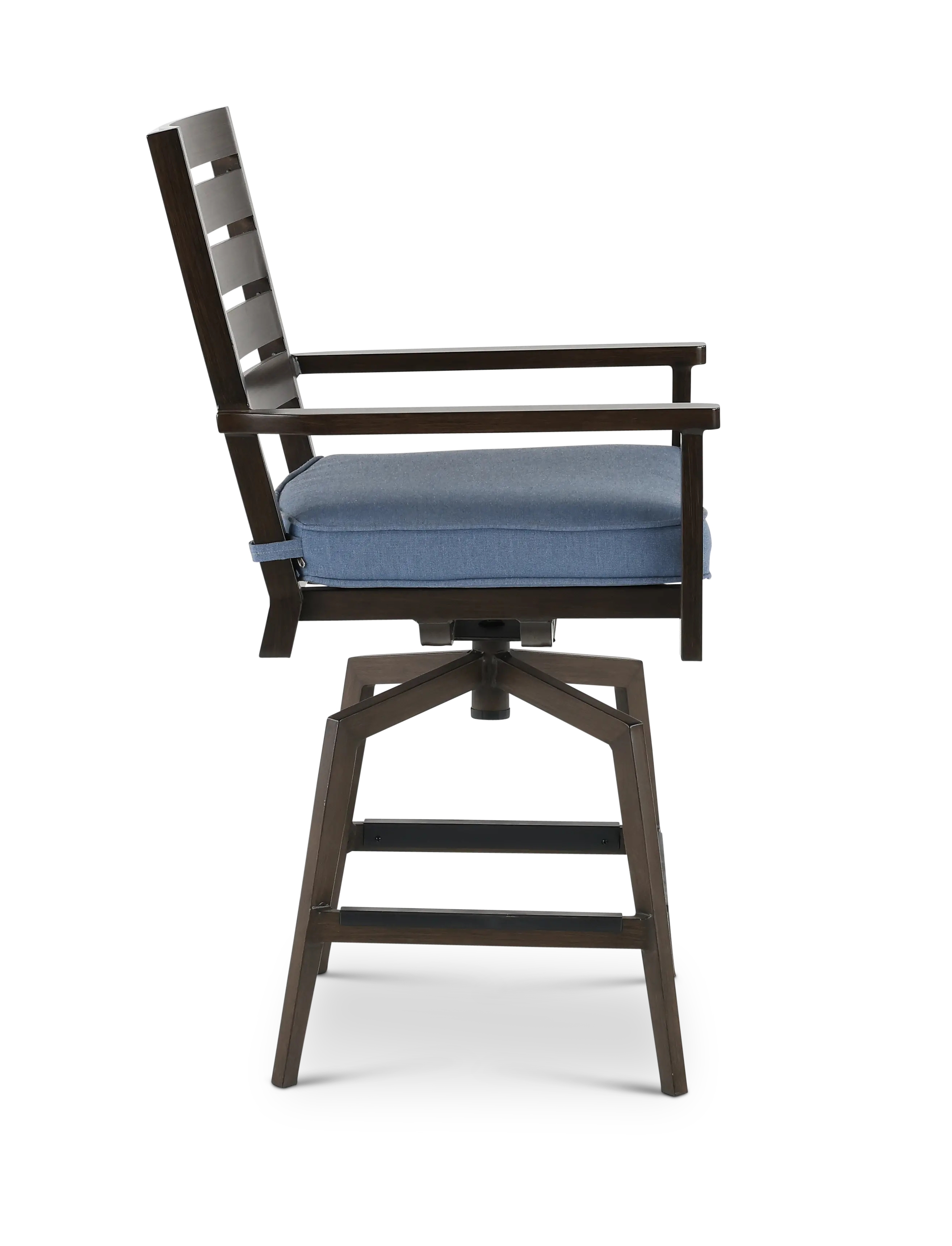 Adeline Blue Swivel Outdoor Bar Stool-4