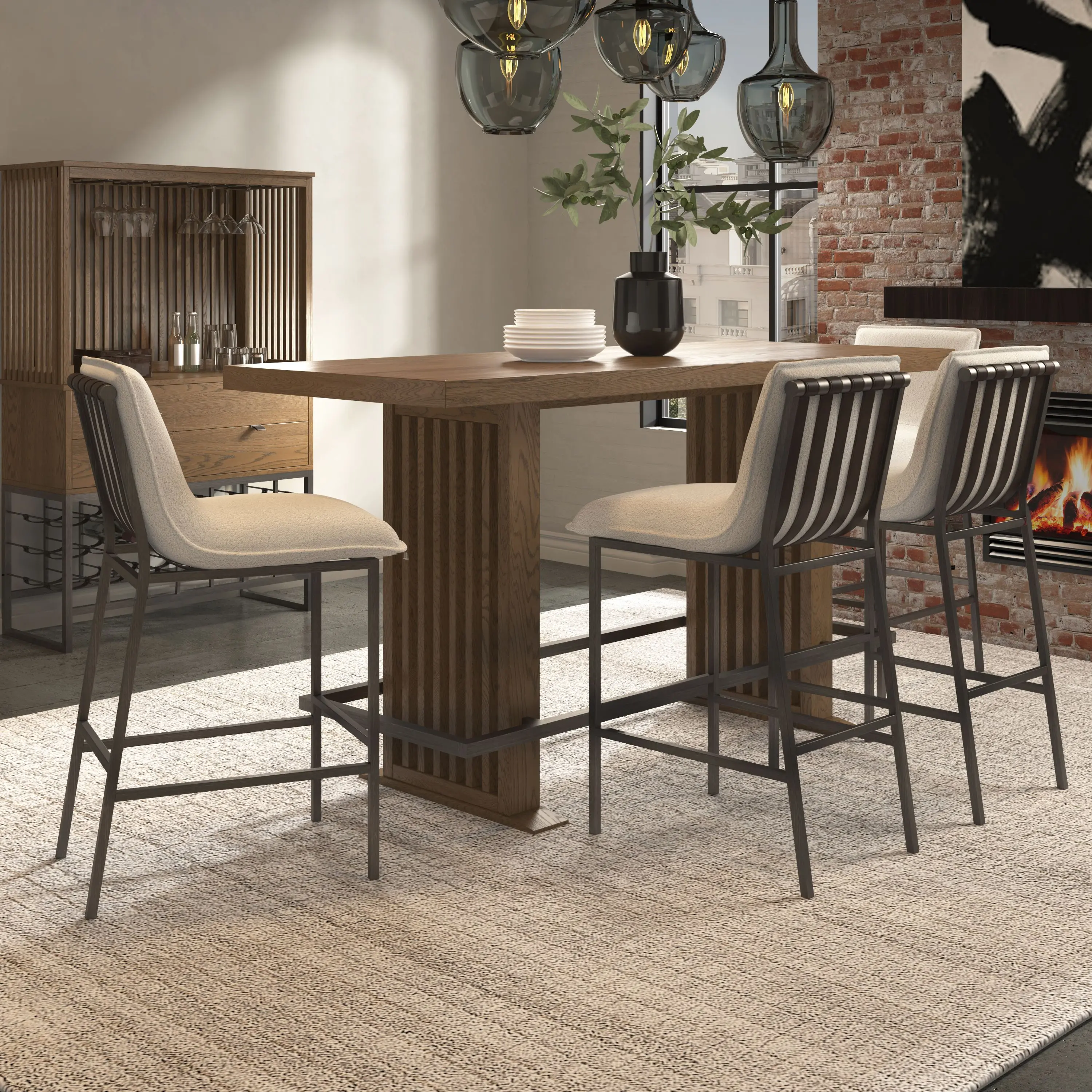 Reserve Brown Bar Height Dining Table-7