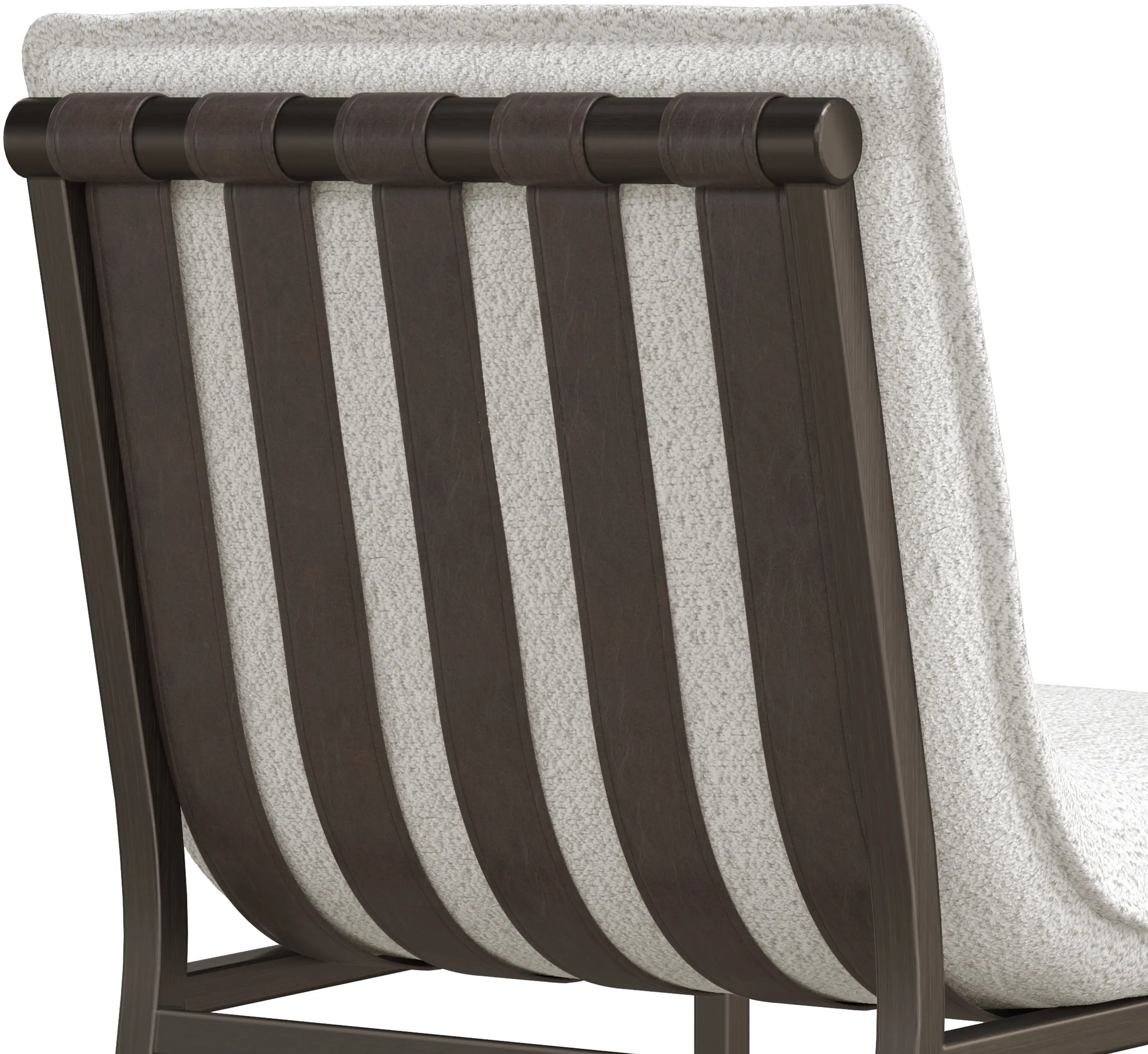Reserve White and Metal Bar Stool-6