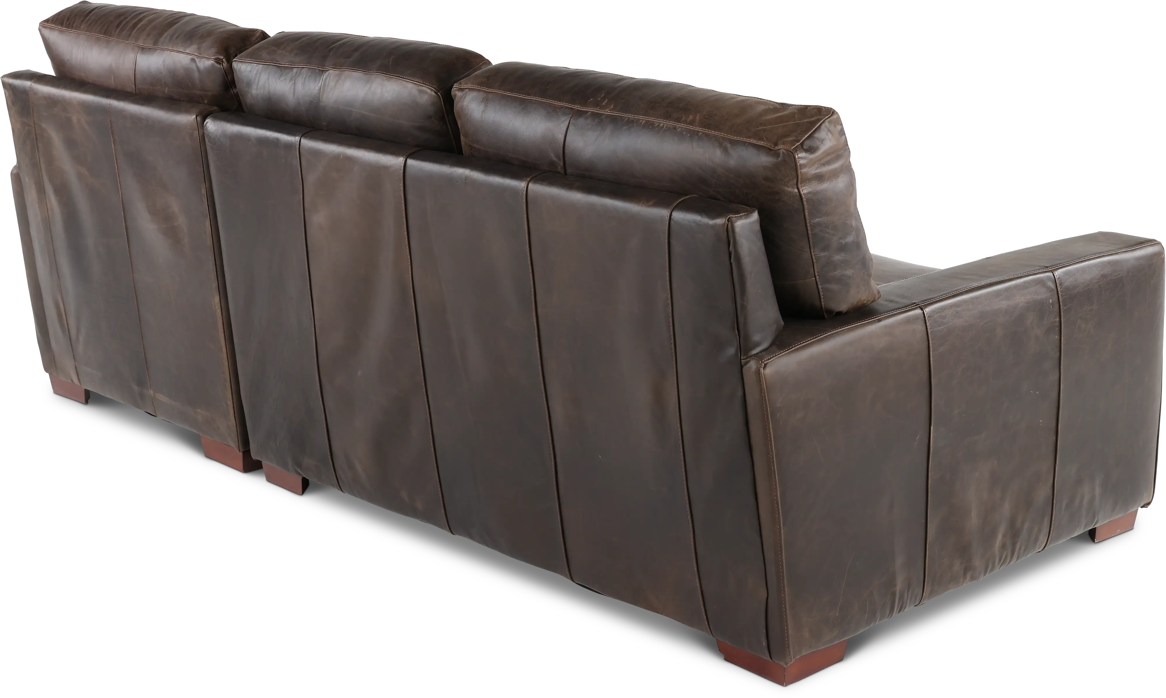 Mayfair Java Brown Leather 2 Piece Sectional-5