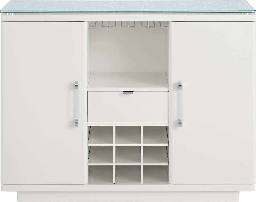Miami White Bar Cabinet