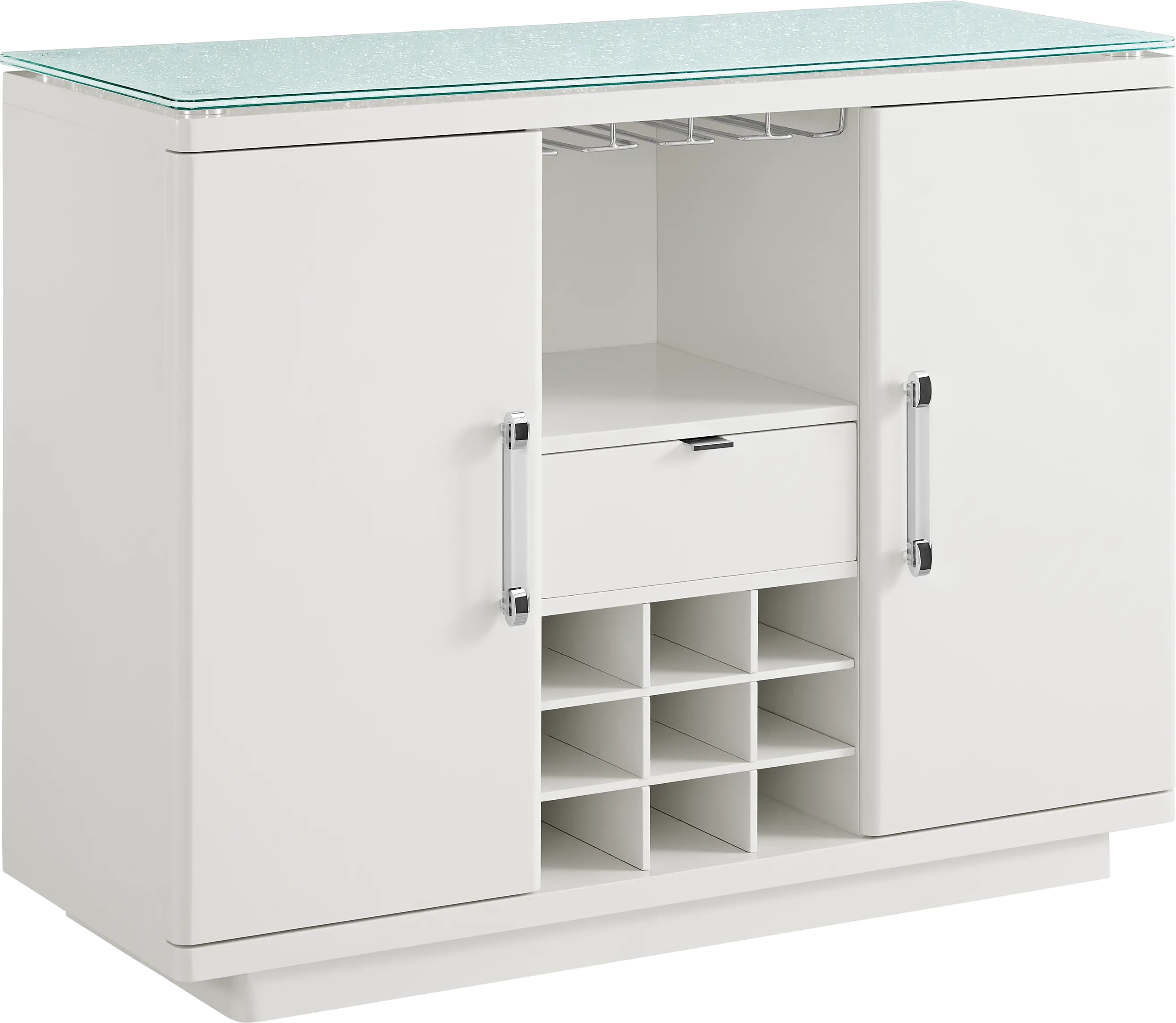 Miami White Bar Cabinet-2