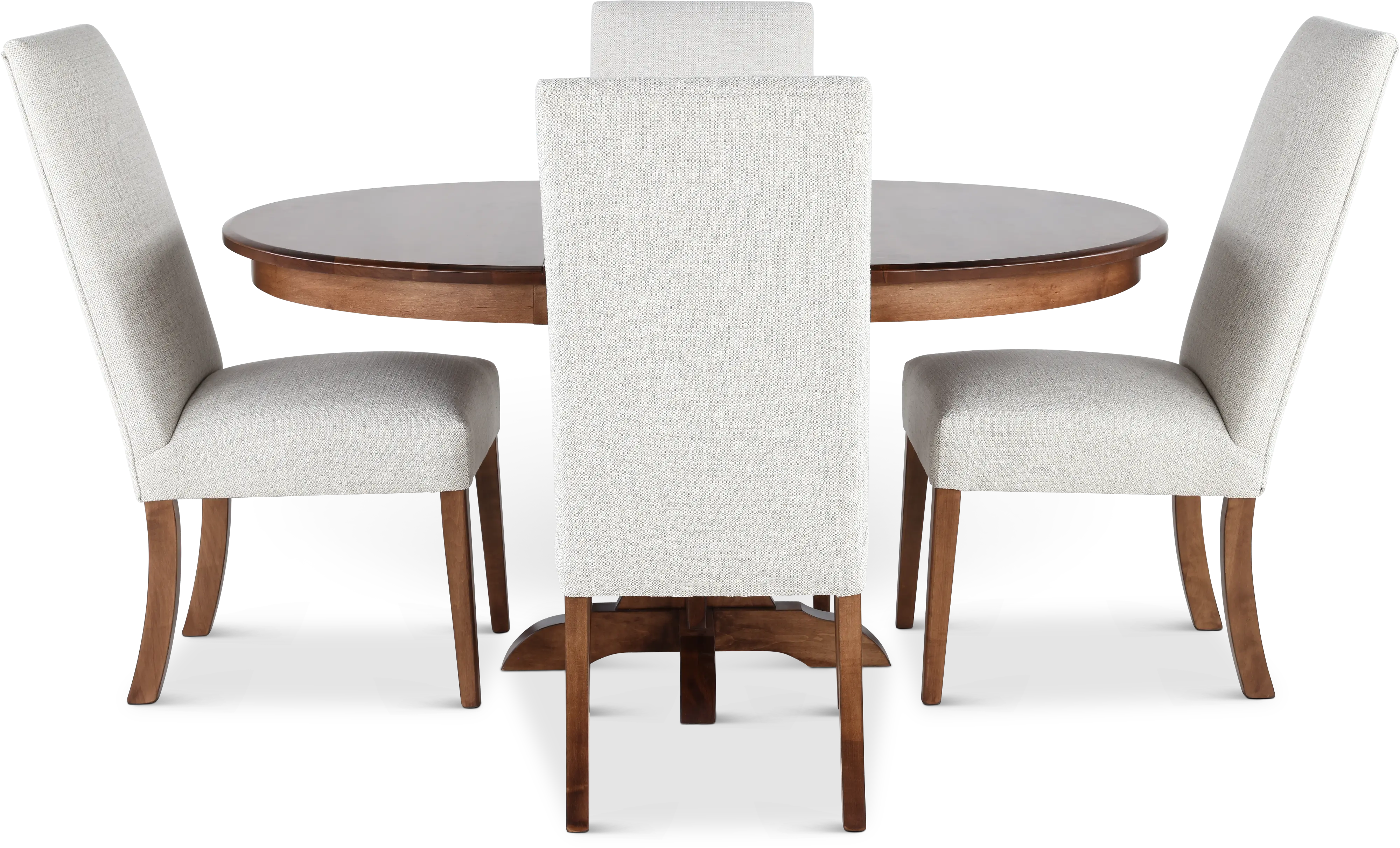 Mary Brown and Beige 5 Piece Dining Set-4