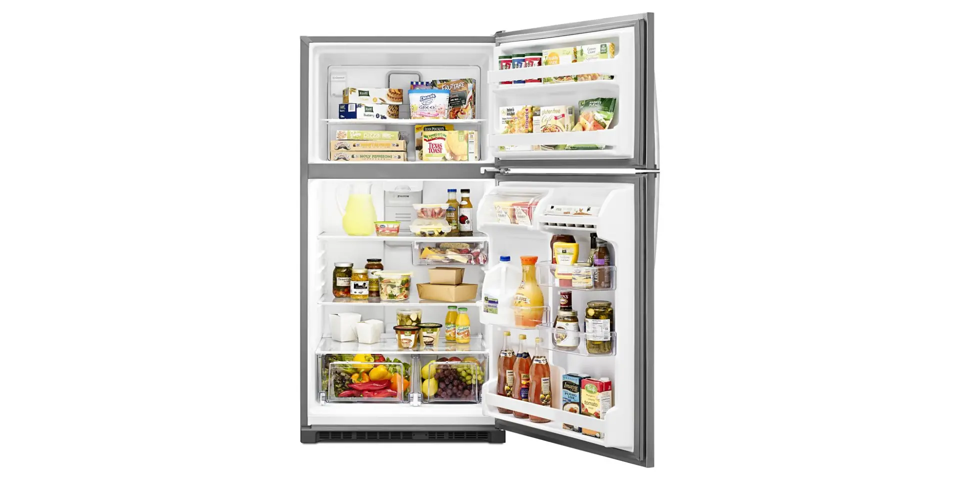WRT311FZDZ-Special Whirlpool 20 Cu Ft Top Freezer Refrigerator - Stainless Steel-5