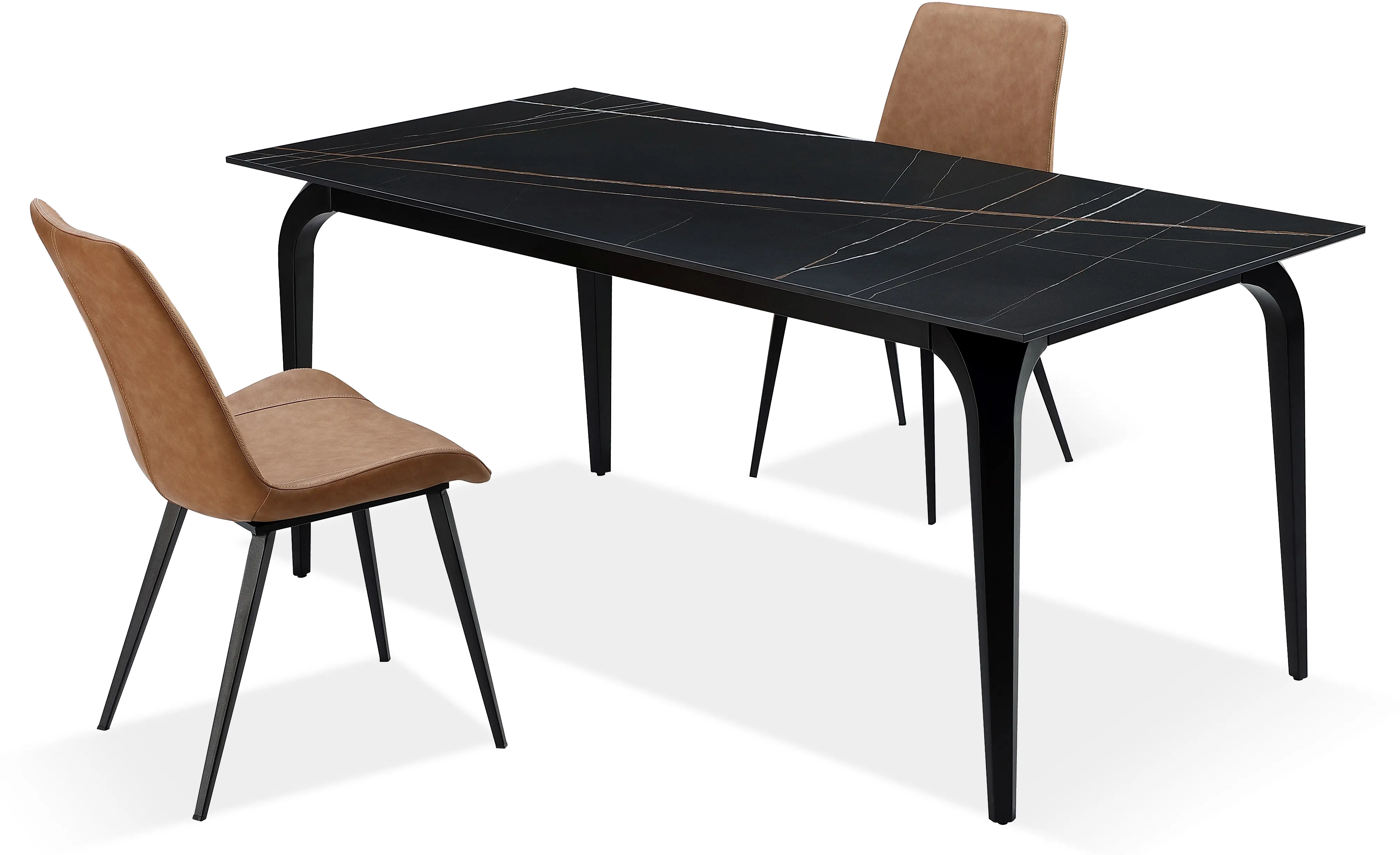 Nicoya Black Stone 5 Piece Dining Set-1
