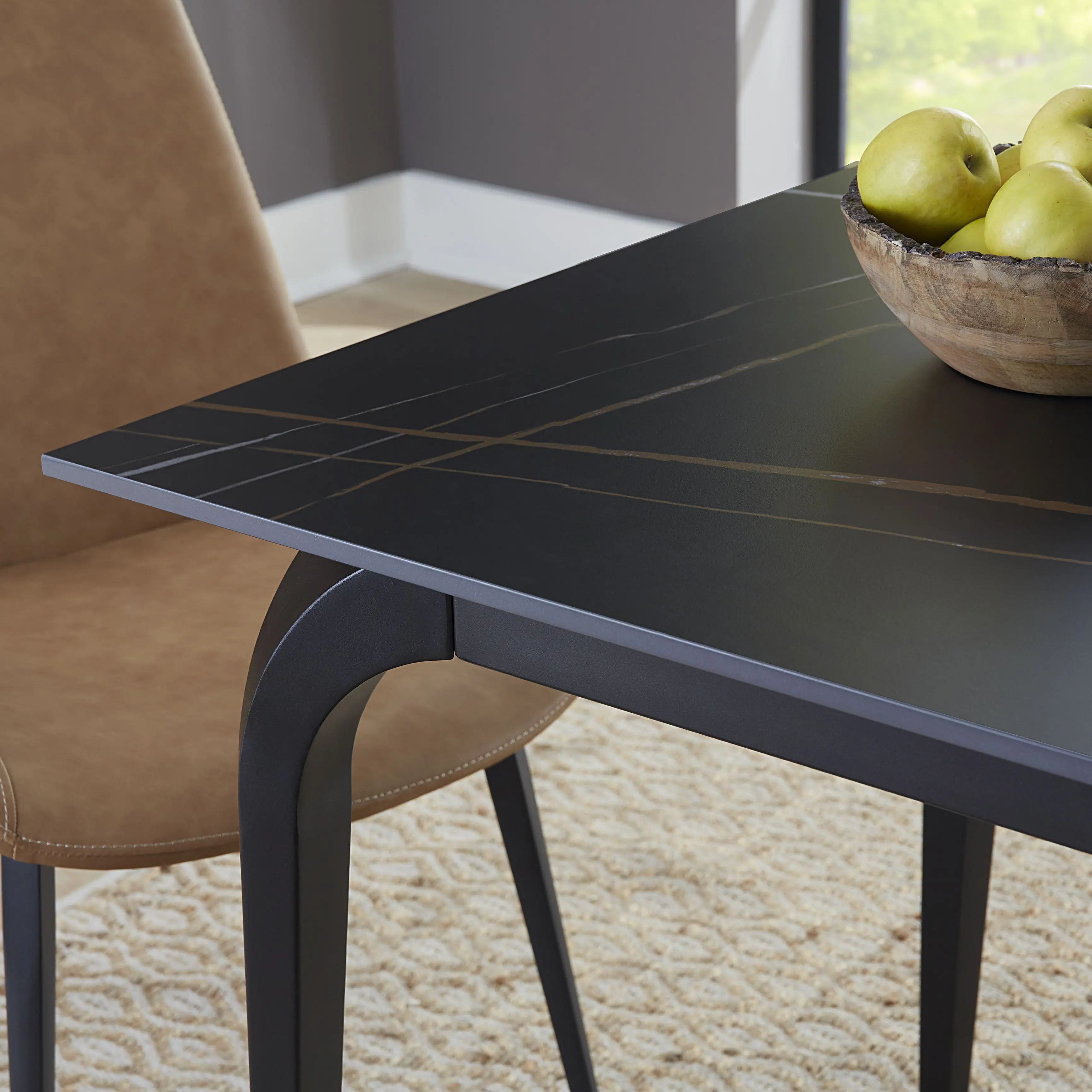 Nicoya Black Stone 5 Piece Dining Set-3