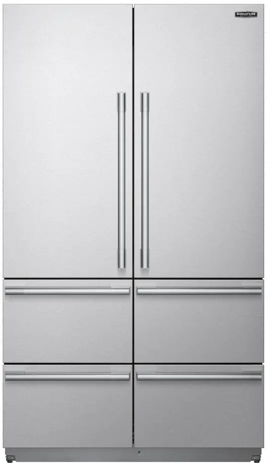 LG Signature Kitchen Suite 26 cu ft French Door Refrigerator - Built-In Counter Depth Stainless Steel-1