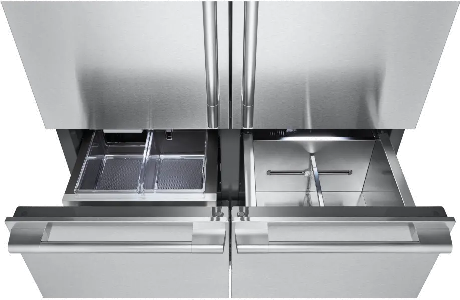 LG Signature Kitchen Suite 26 cu ft French Door Refrigerator - Built-In Counter Depth Stainless Steel-11
