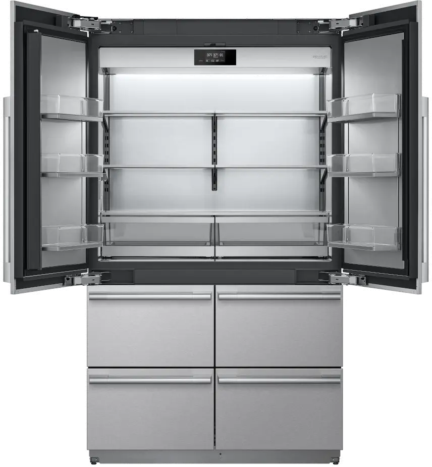 LG Signature Kitchen Suite 26 cu ft French Door Refrigerator - Built-In Counter Depth Stainless Steel-3