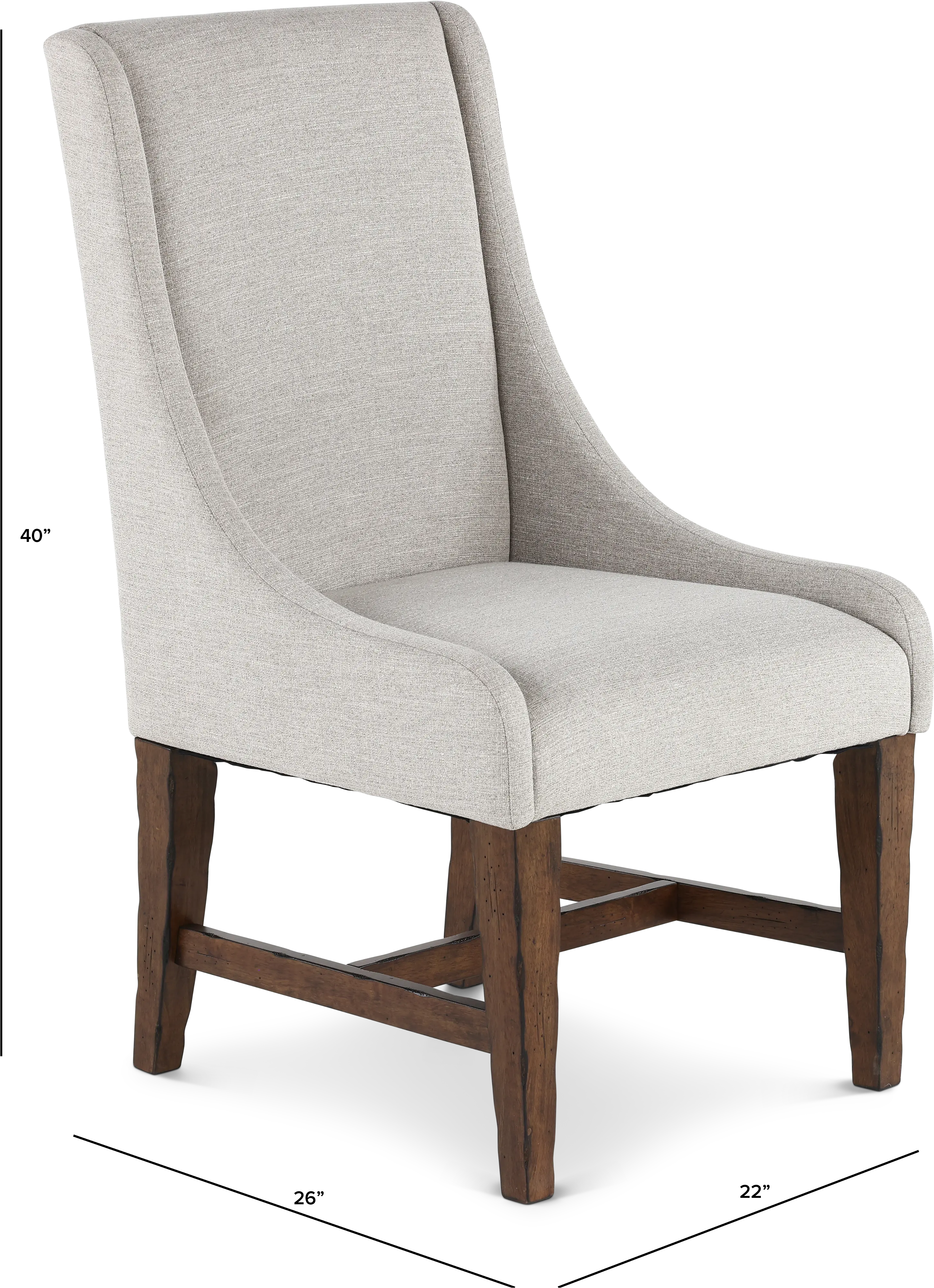 Villa Beige Upholstered Dining Chair-3