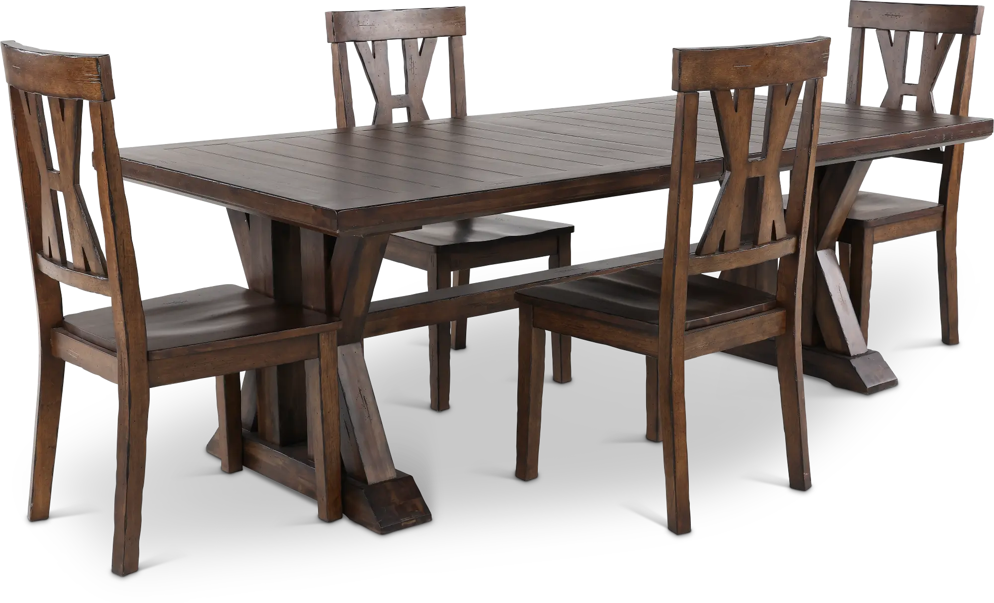 Villa Tobacco Brown 5 Piece Dining Set | RC Willey