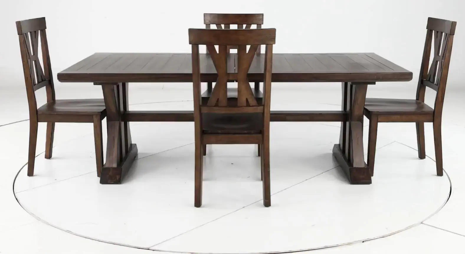 Villa Tobacco Brown 5 Piece Dining Set-5