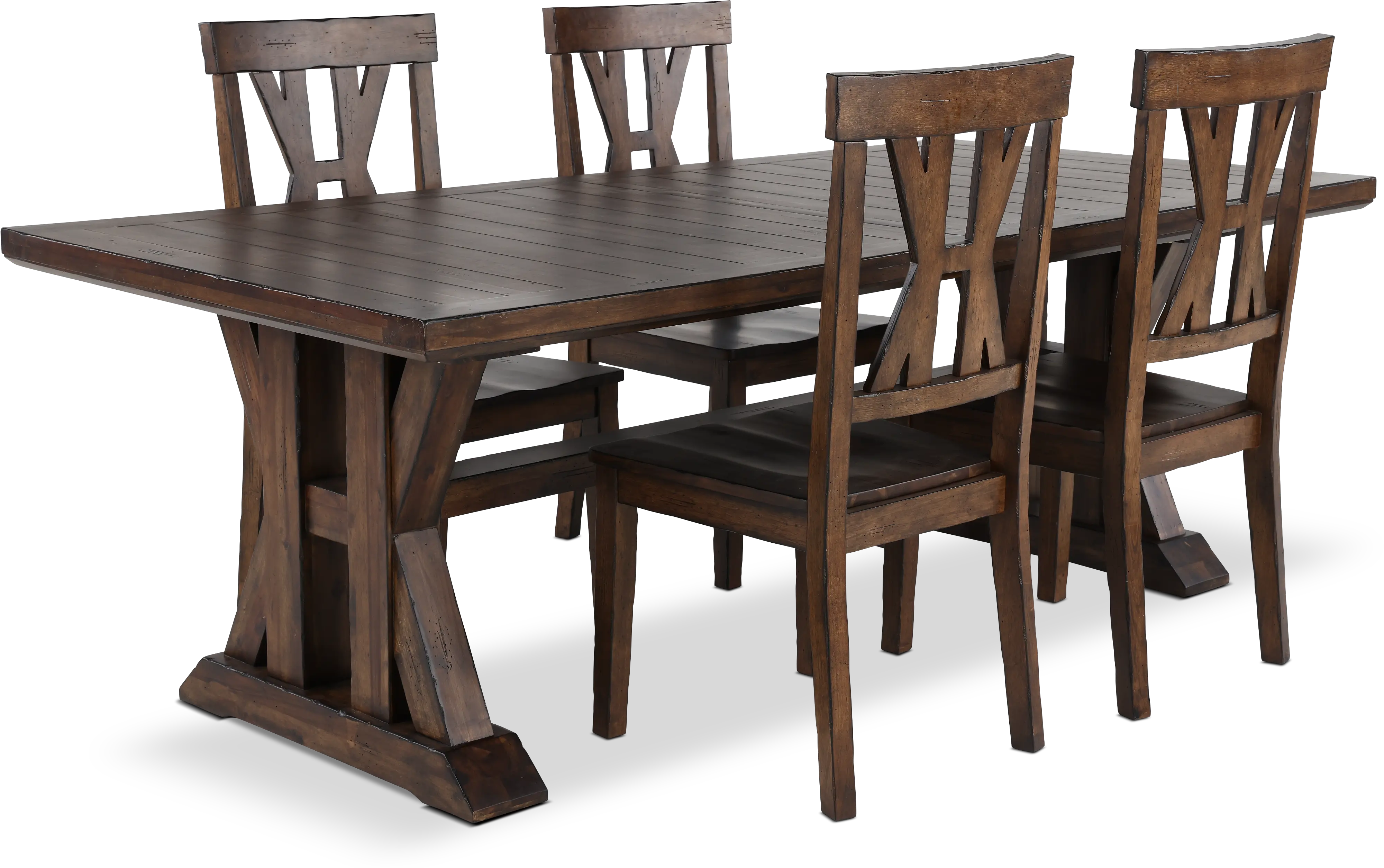 Villa Tobacco Brown Dining Table-10