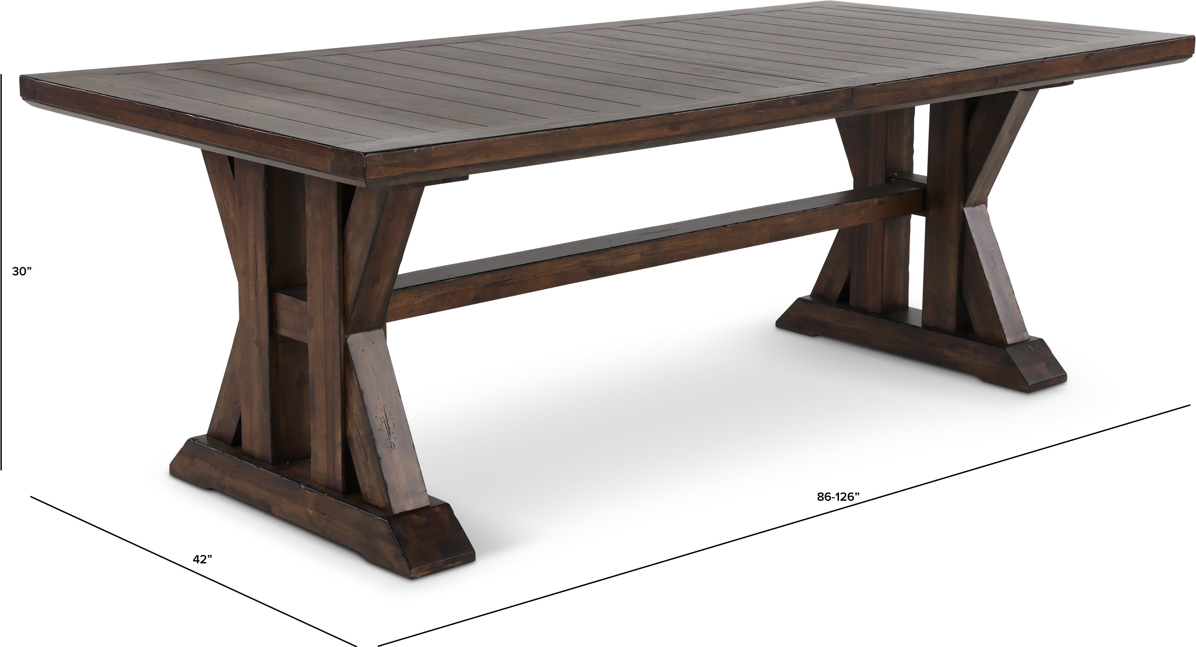 Villa Tobacco Brown Dining Table-3