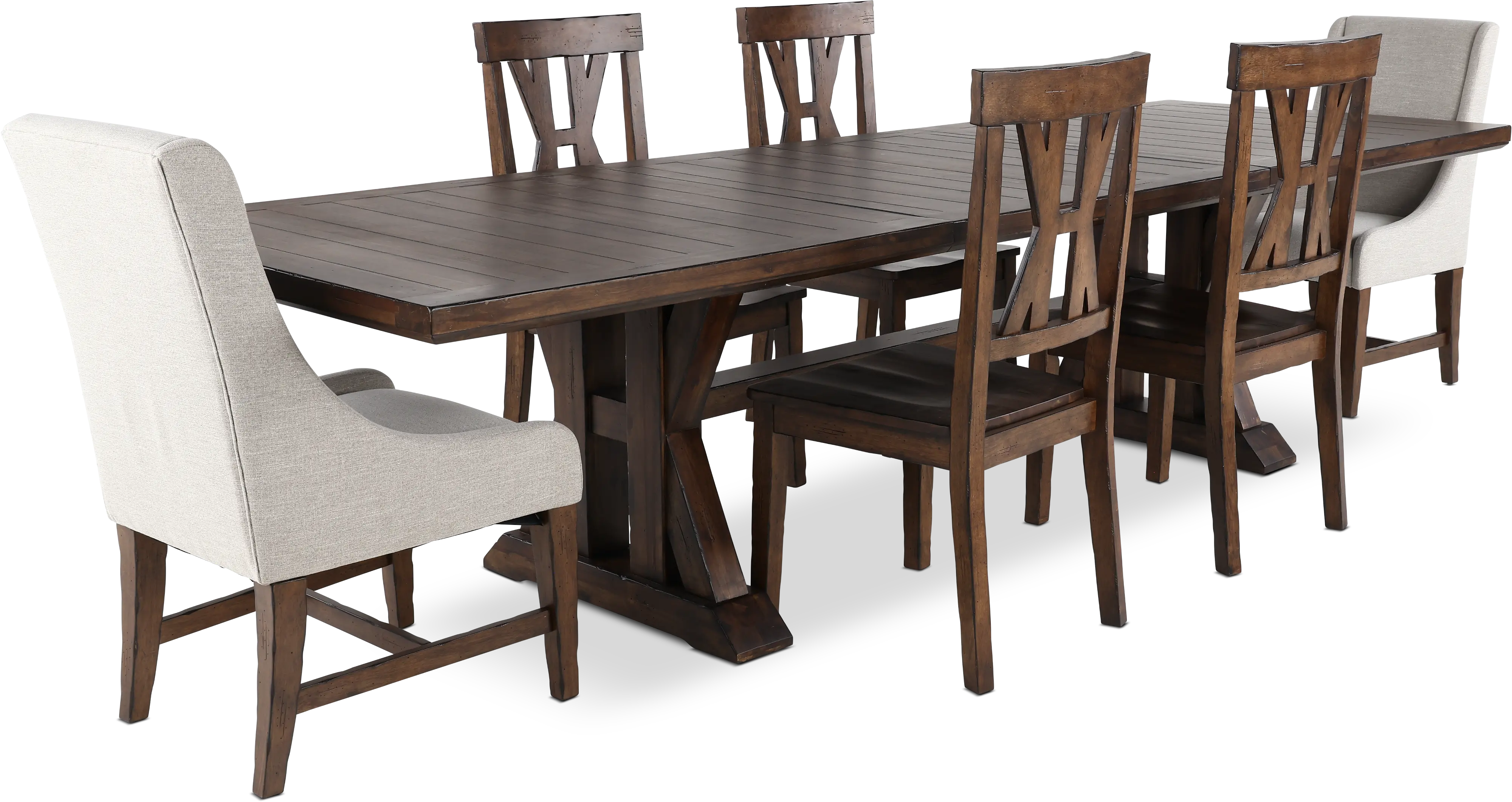 Villa Tobacco Brown Dining Table-9