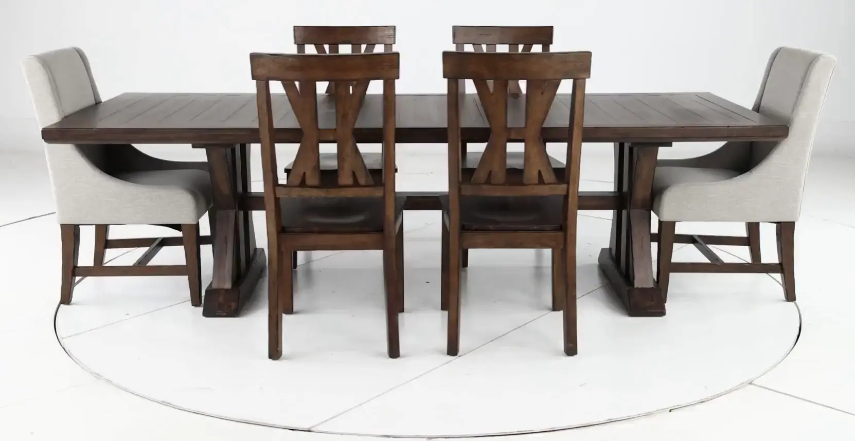 Villa Tobacco Brown 7 Piece Dining Set-5