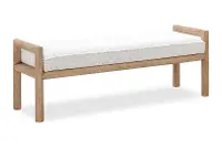 Dorsey Light Brown Bed Bench