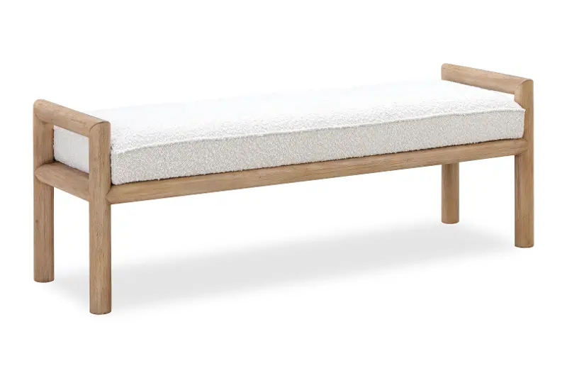 Dorsey Light Brown Bed Bench