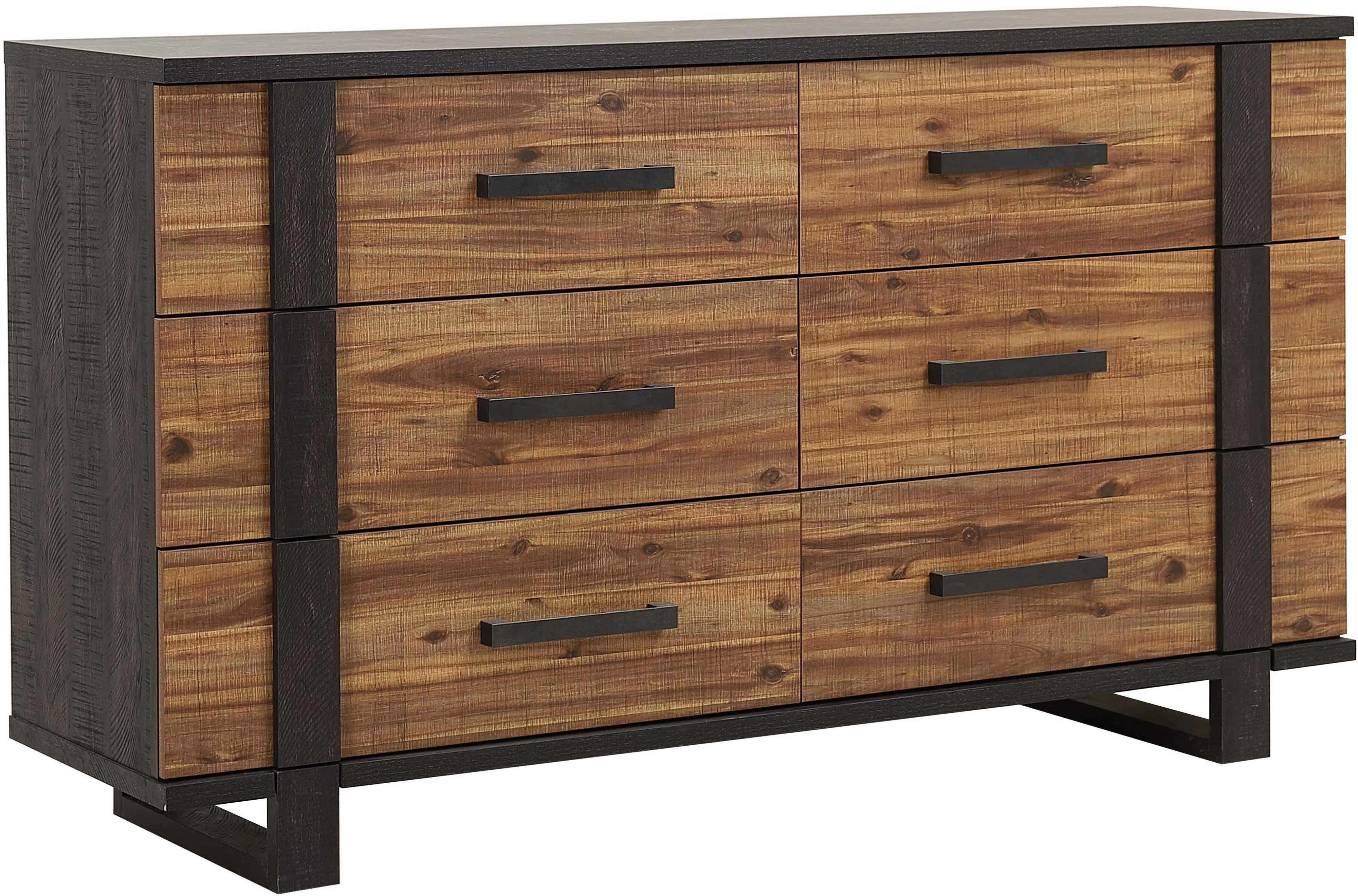Gildone Natural and Dark Brown Dresser-1