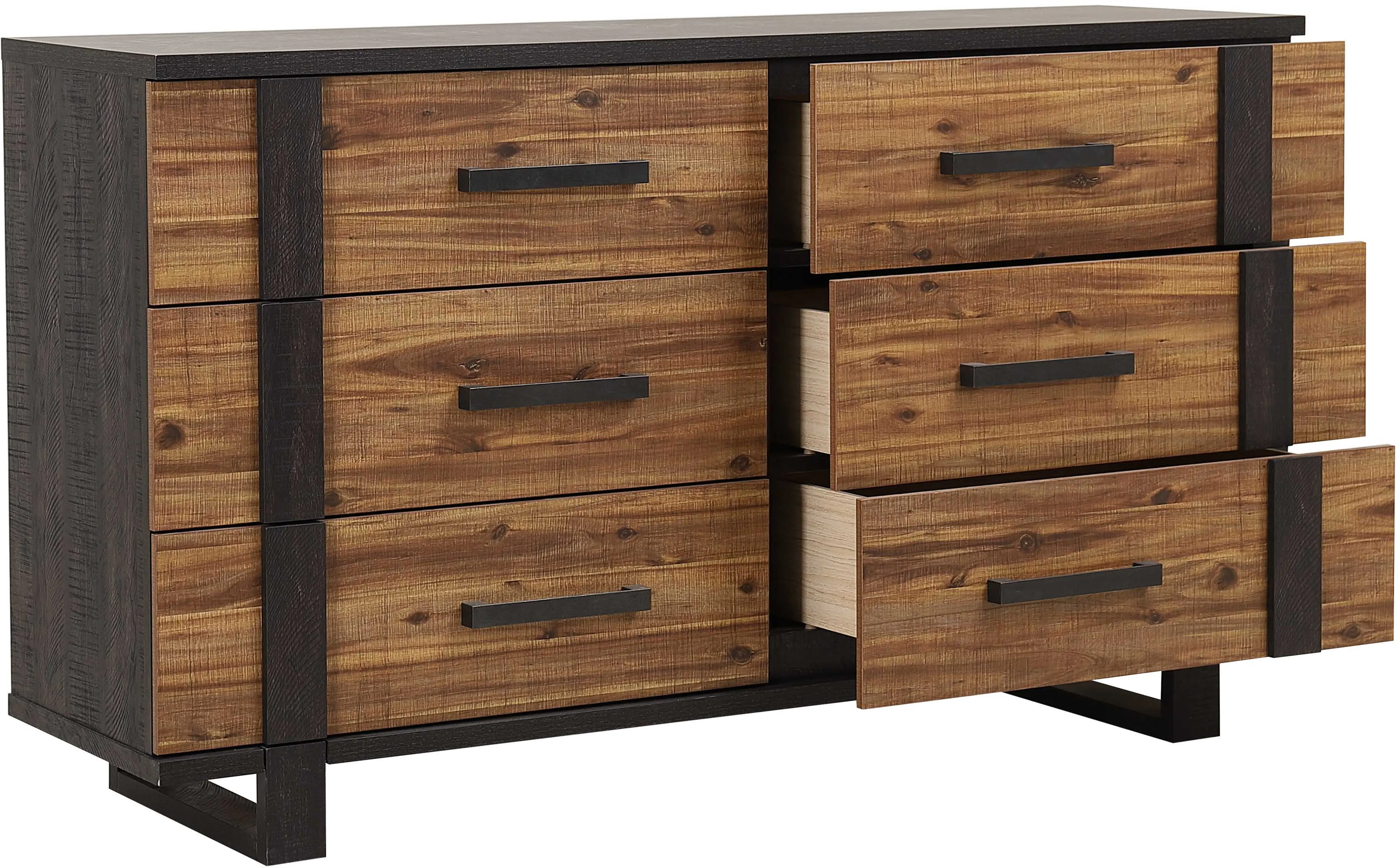 Gildone Natural and Dark Brown Dresser-3