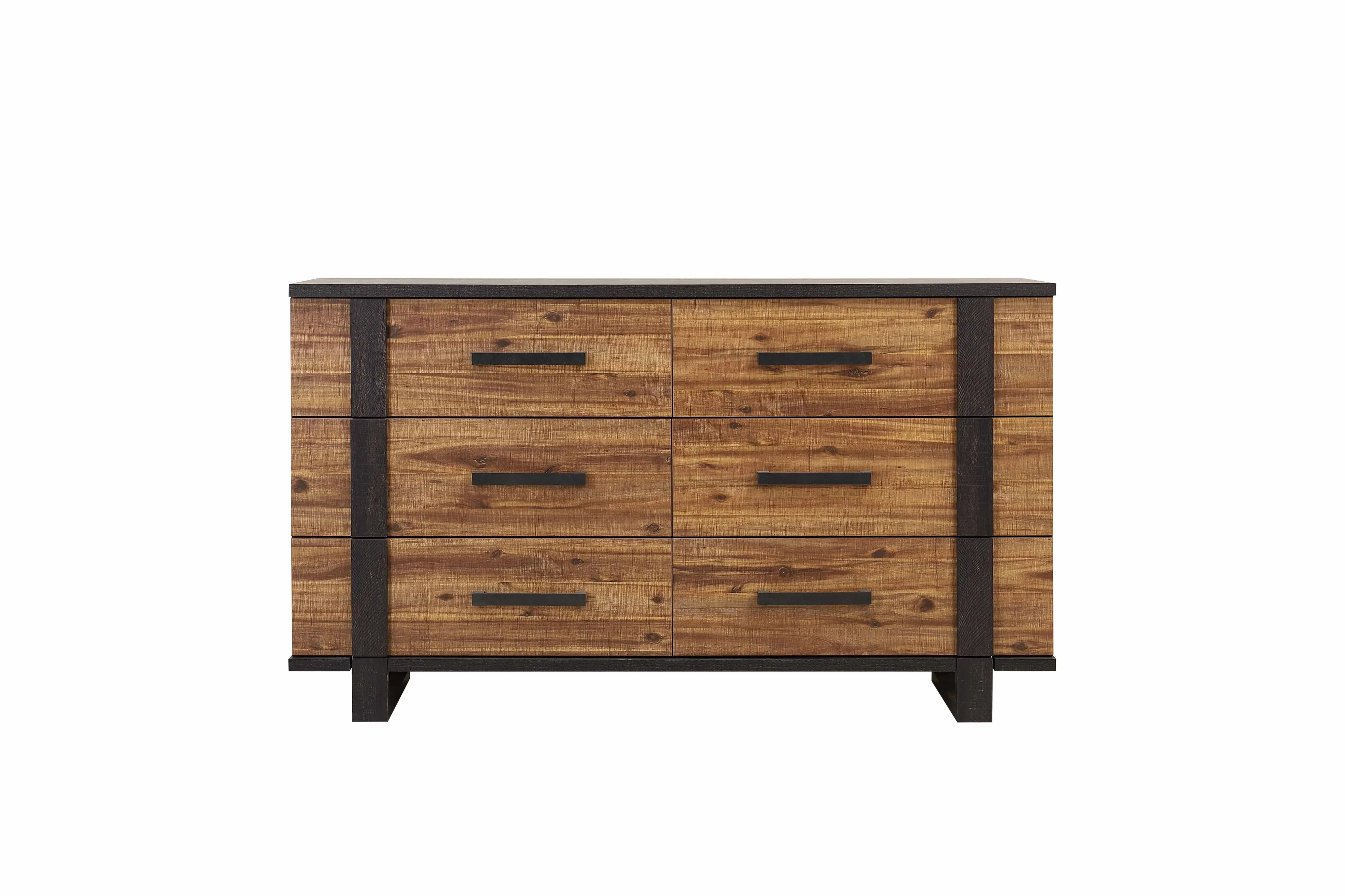 Gildone Natural and Dark Brown Dresser-2