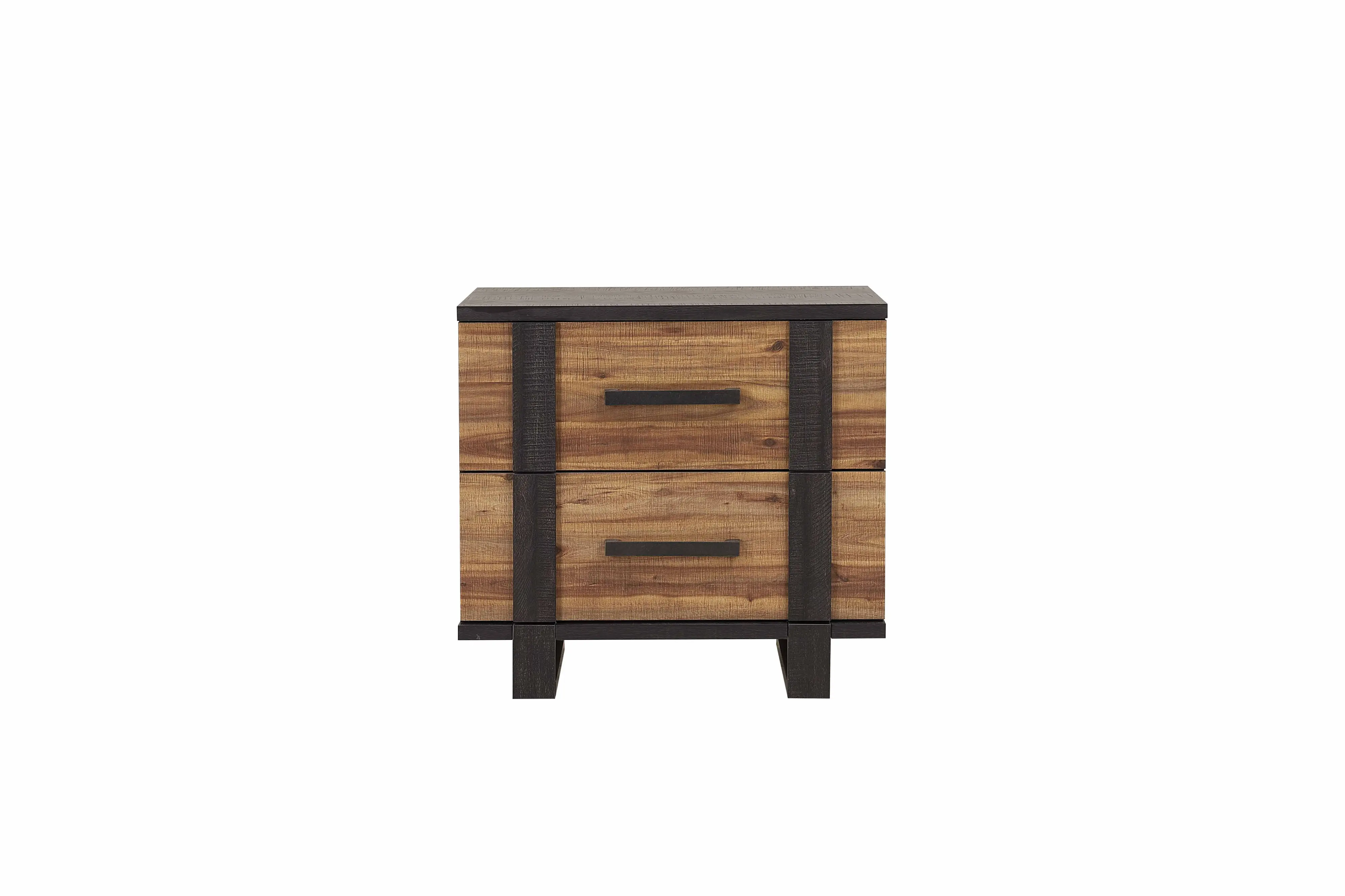 Gildone Natural and Dark Brown Nightstand-2