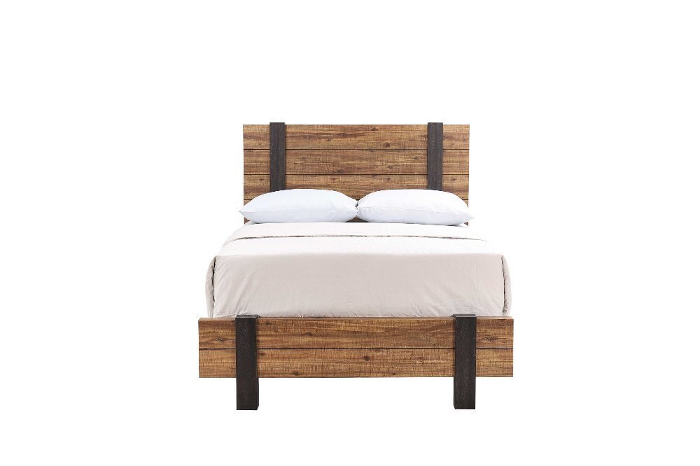 Gildone Natural and Dark Brown Full Bed