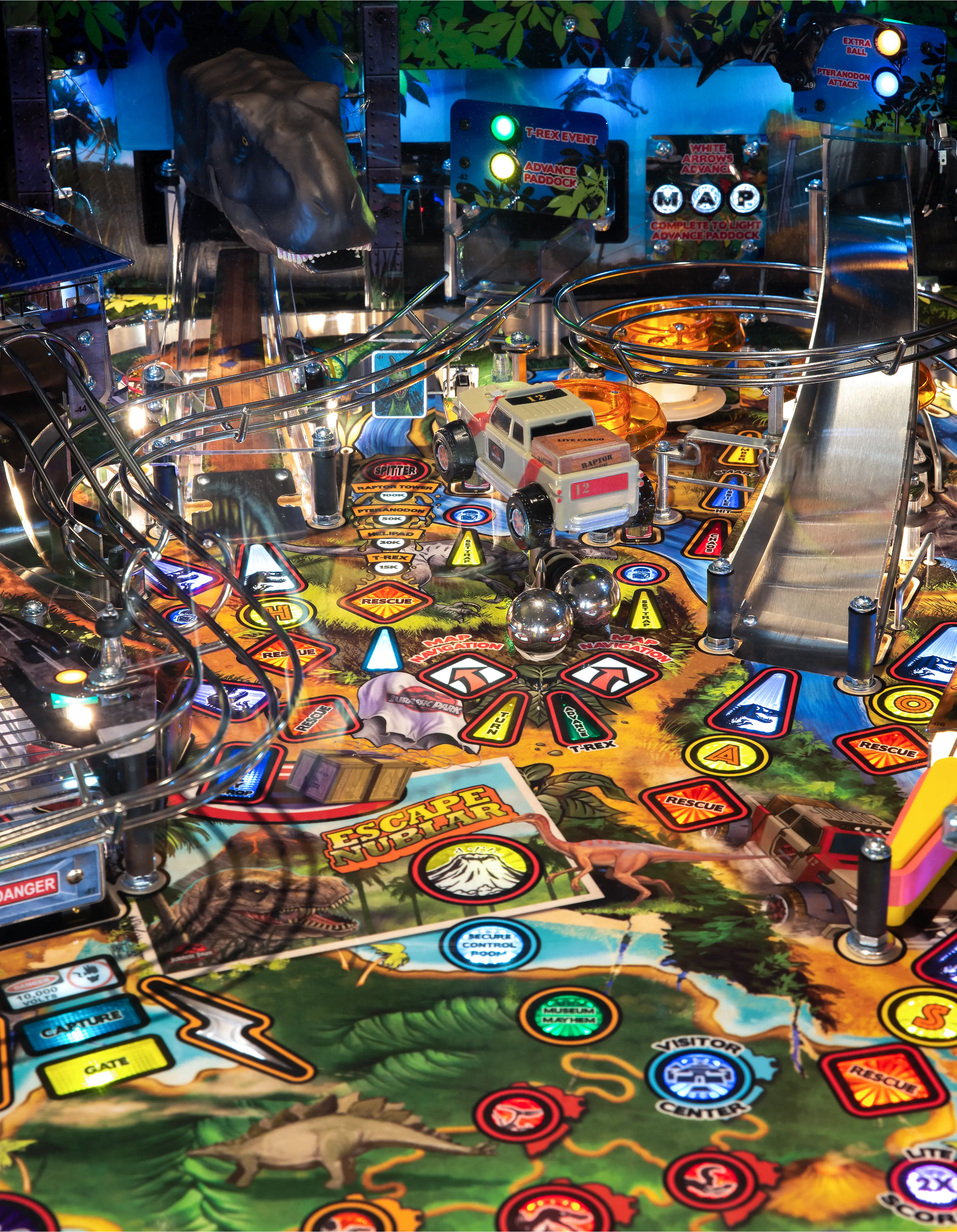 500-55M3-01 Stern Pinball Jurassic Park Premium Edition Pinball Machine-14