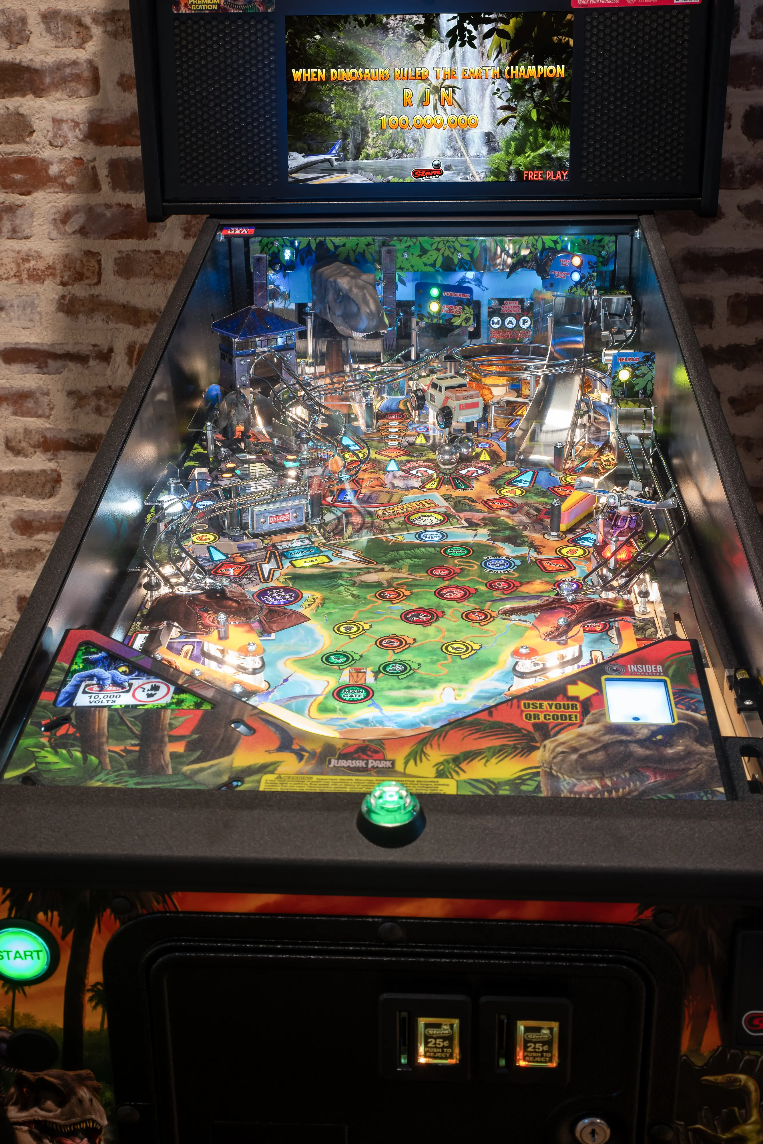 500-55M3-01 Stern Pinball Jurassic Park Premium Edition Pinball Machine-15