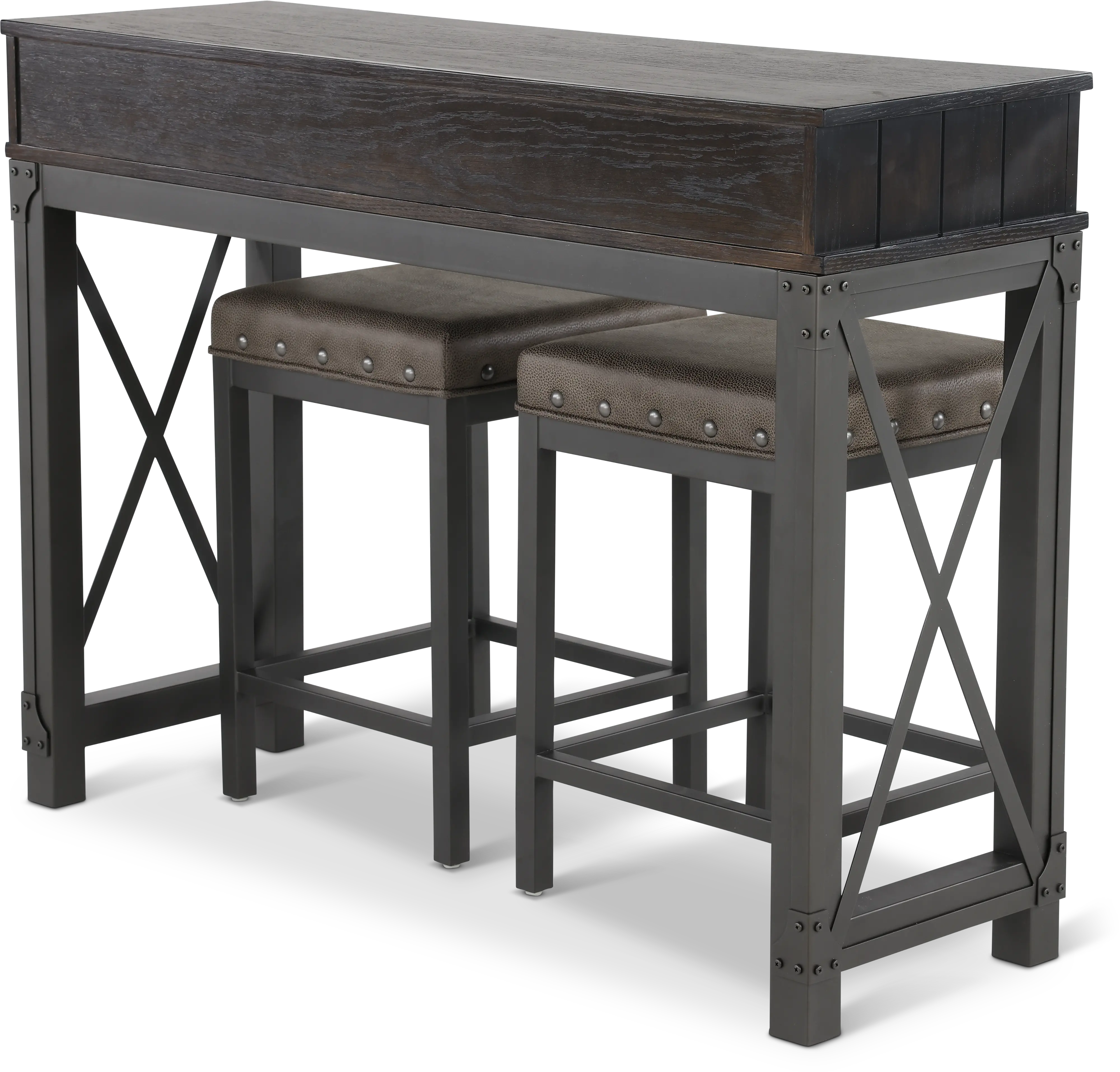 Manchester Black and Nickel 3 Piece Bistro Dining Set-6