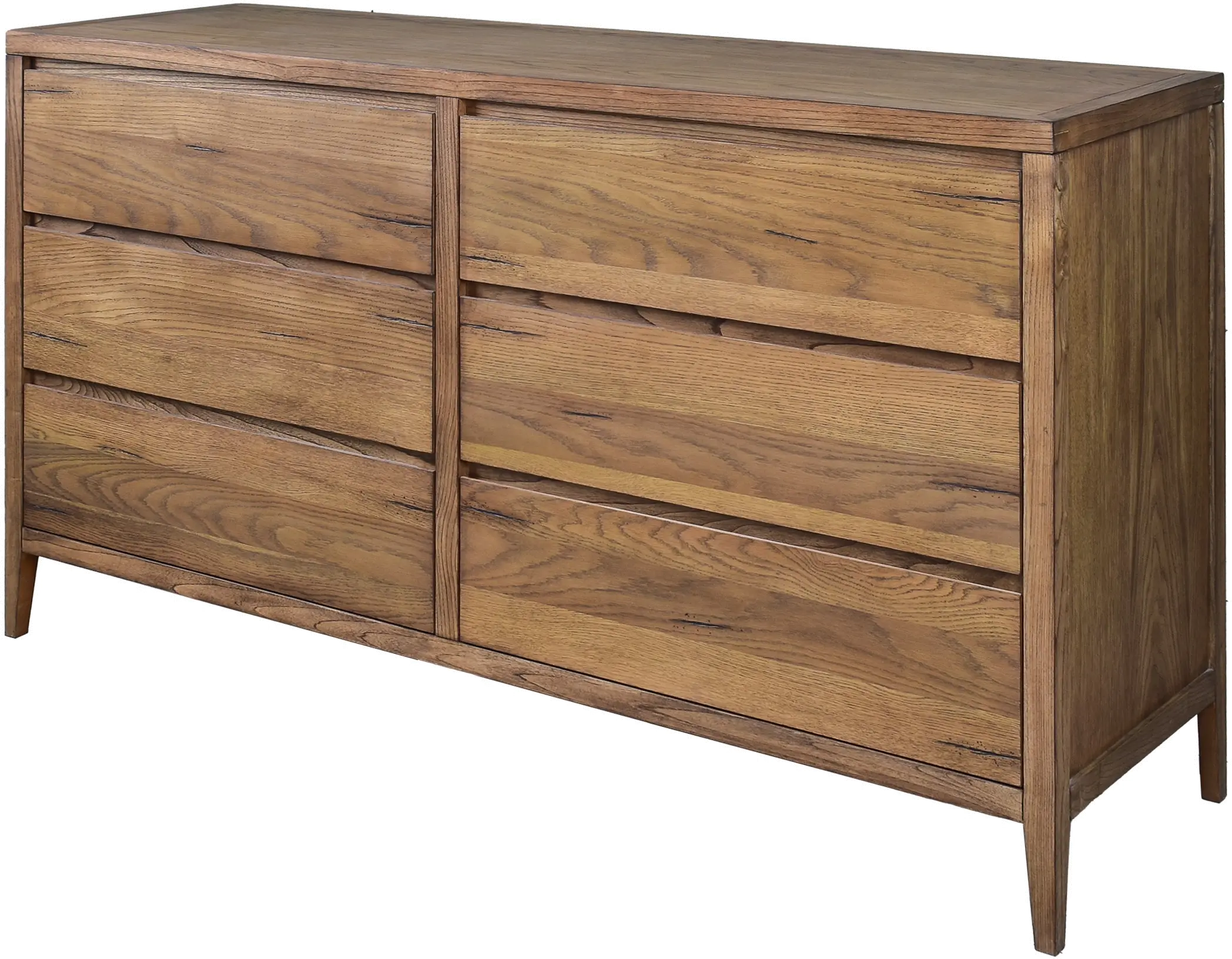 Mosaic Distressed Oak Dresser-4