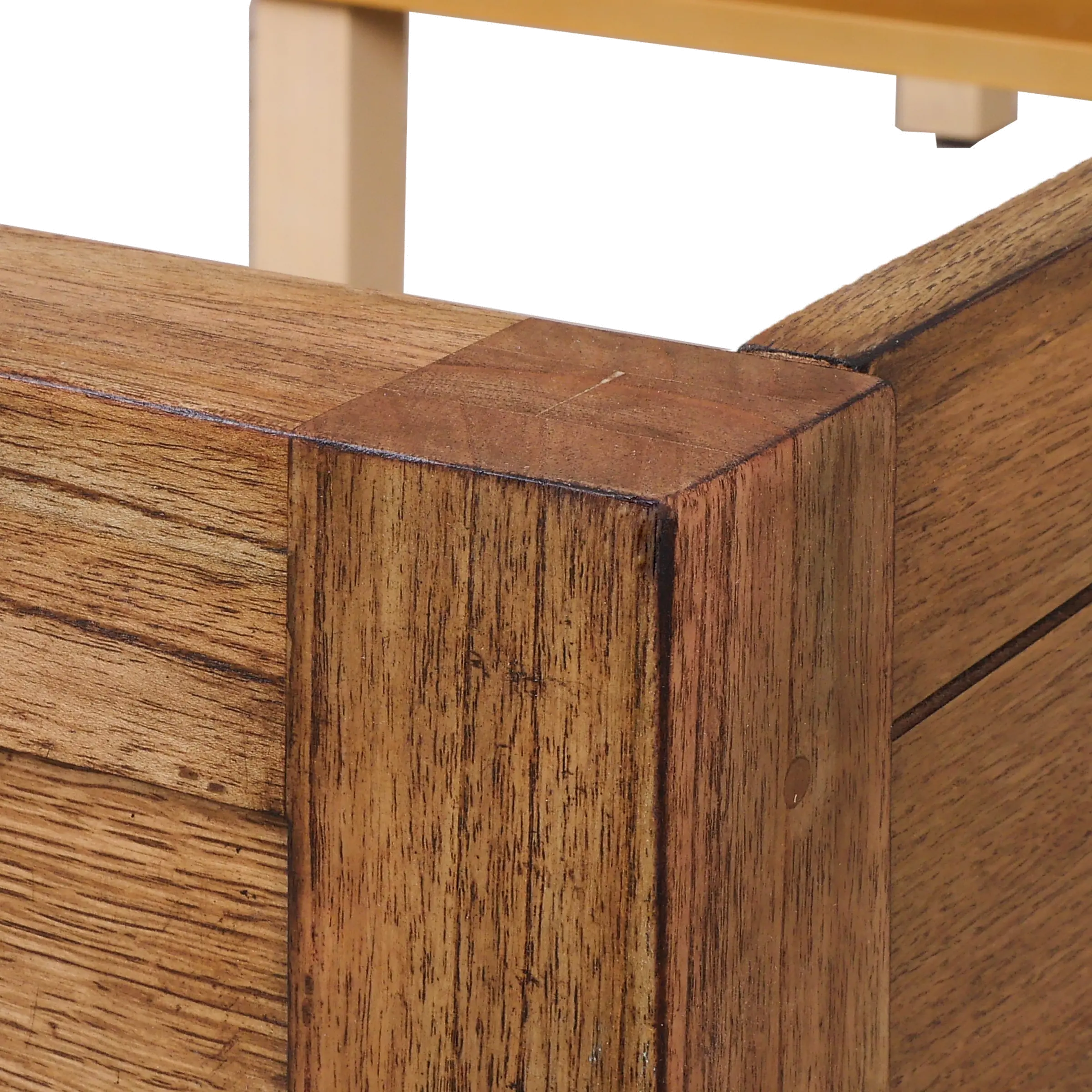 Mosaic Distressed Oak King Bed-5