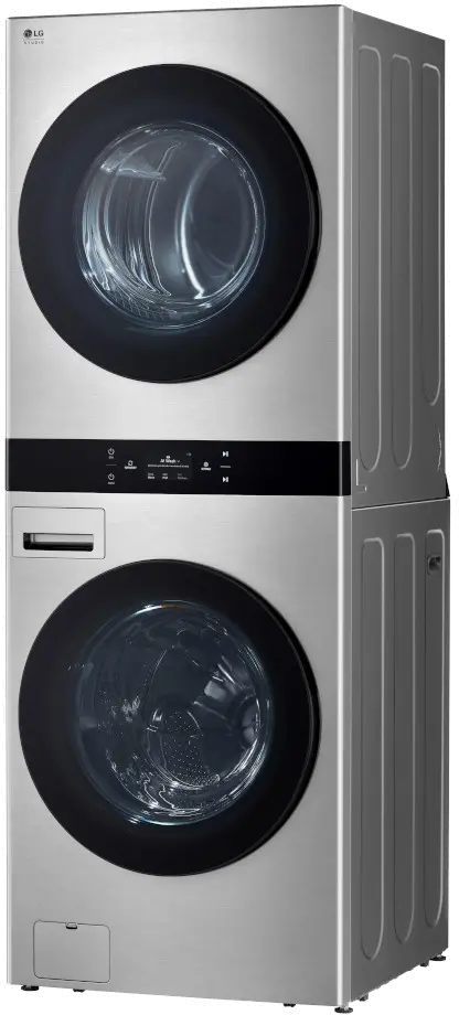 SWWE50N3 LG Studio Front Load Electric Wash Tower - Noble Steel-10