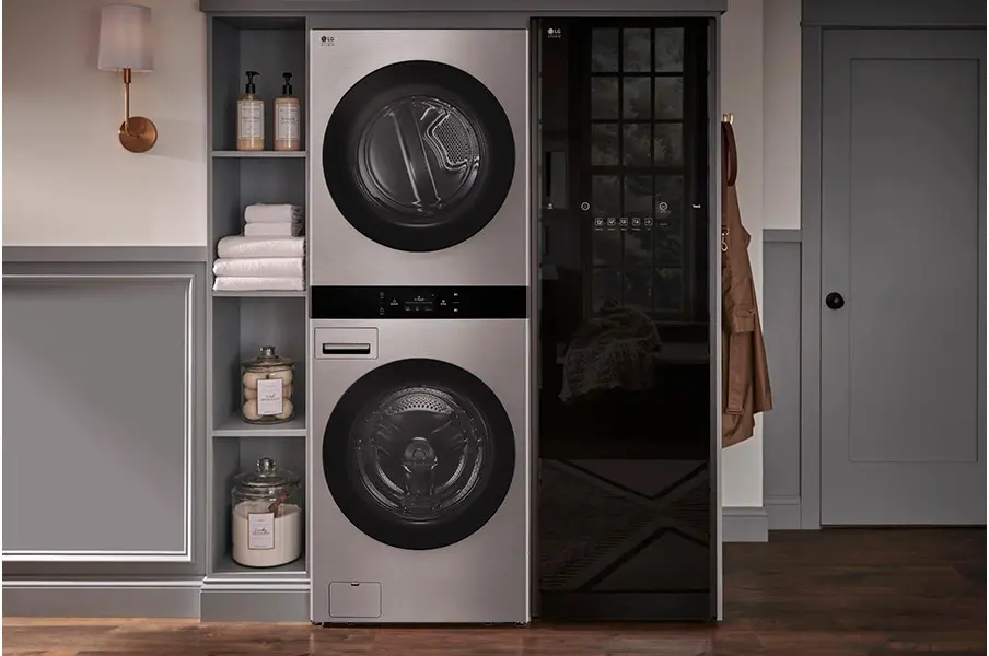 SWWE50N3 LG Studio Front Load Electric Wash Tower - Noble Steel-9