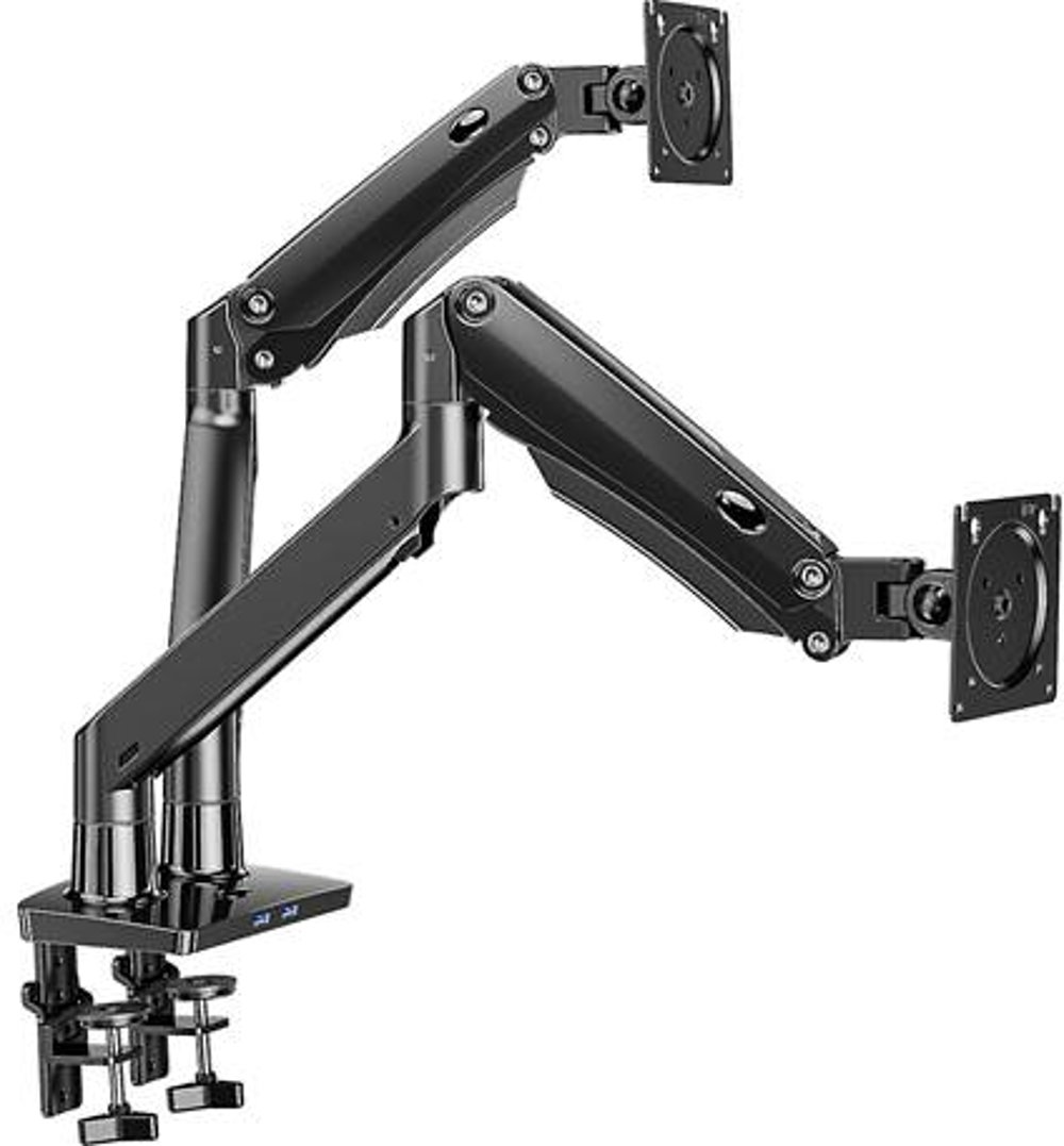 ErgoAV Gas Spring Dual Mounting Arms For Monitors 13" to 35"