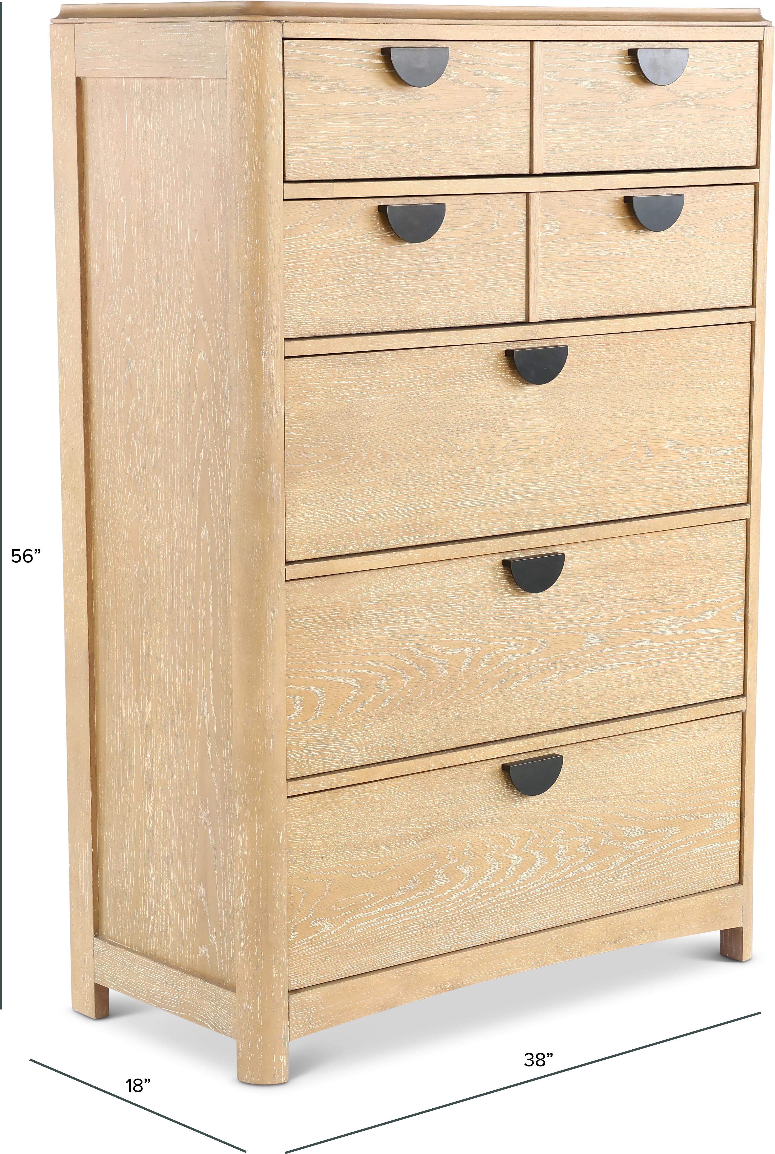 Escape Natural Oak Chest of Drawers-3