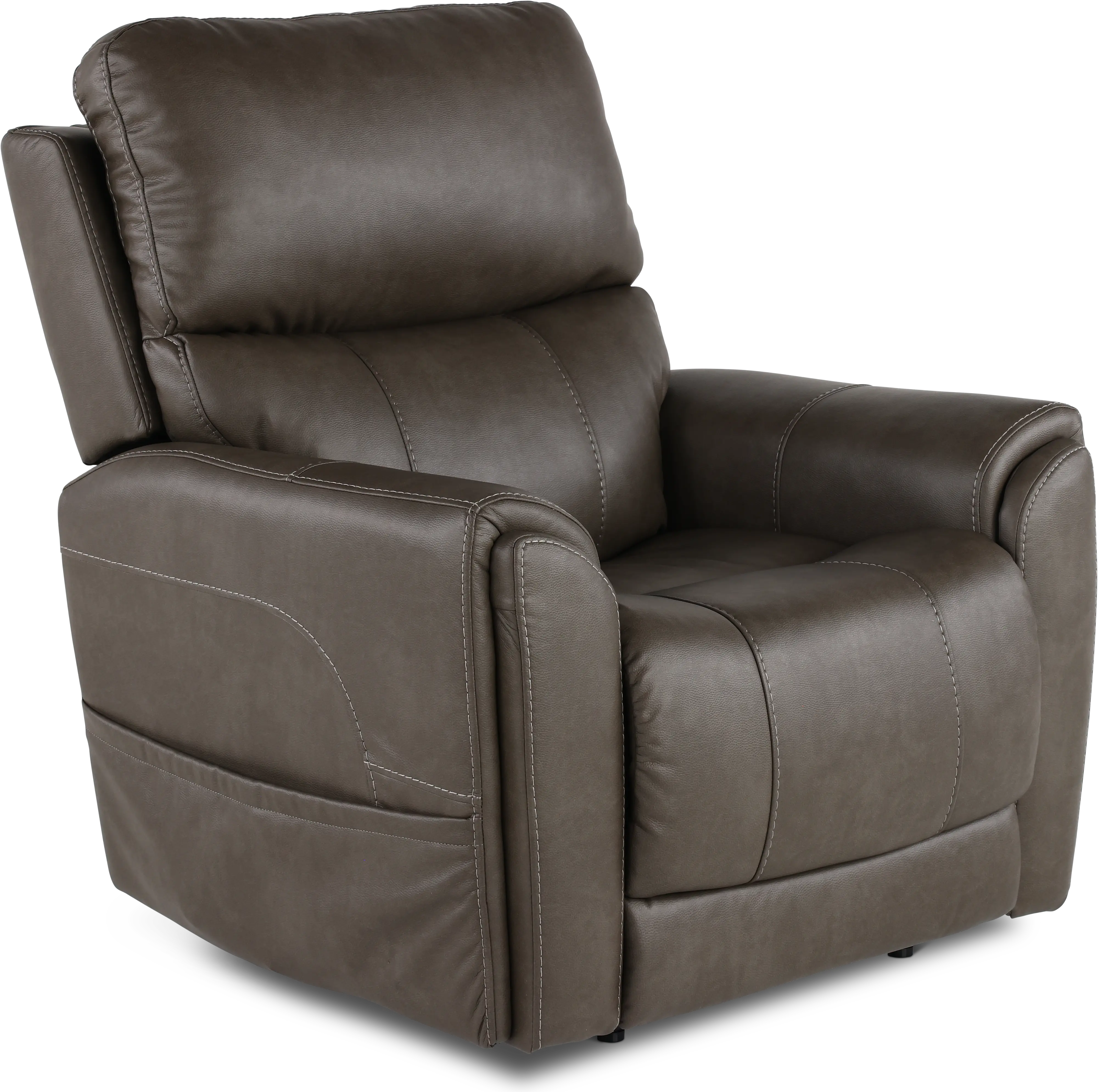Damon Smoke Gray Power Recliner with Massage-1