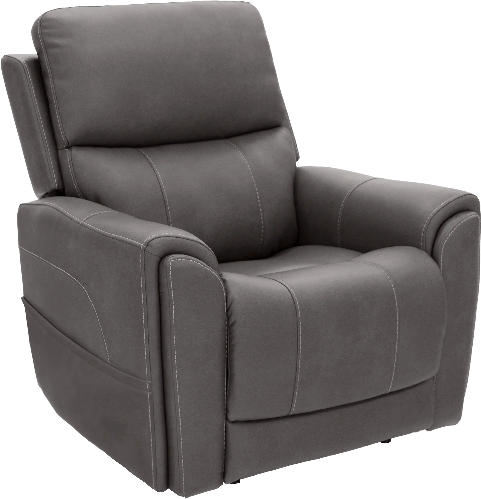 Damon Smoke Gray Power Recliner with Massage-13