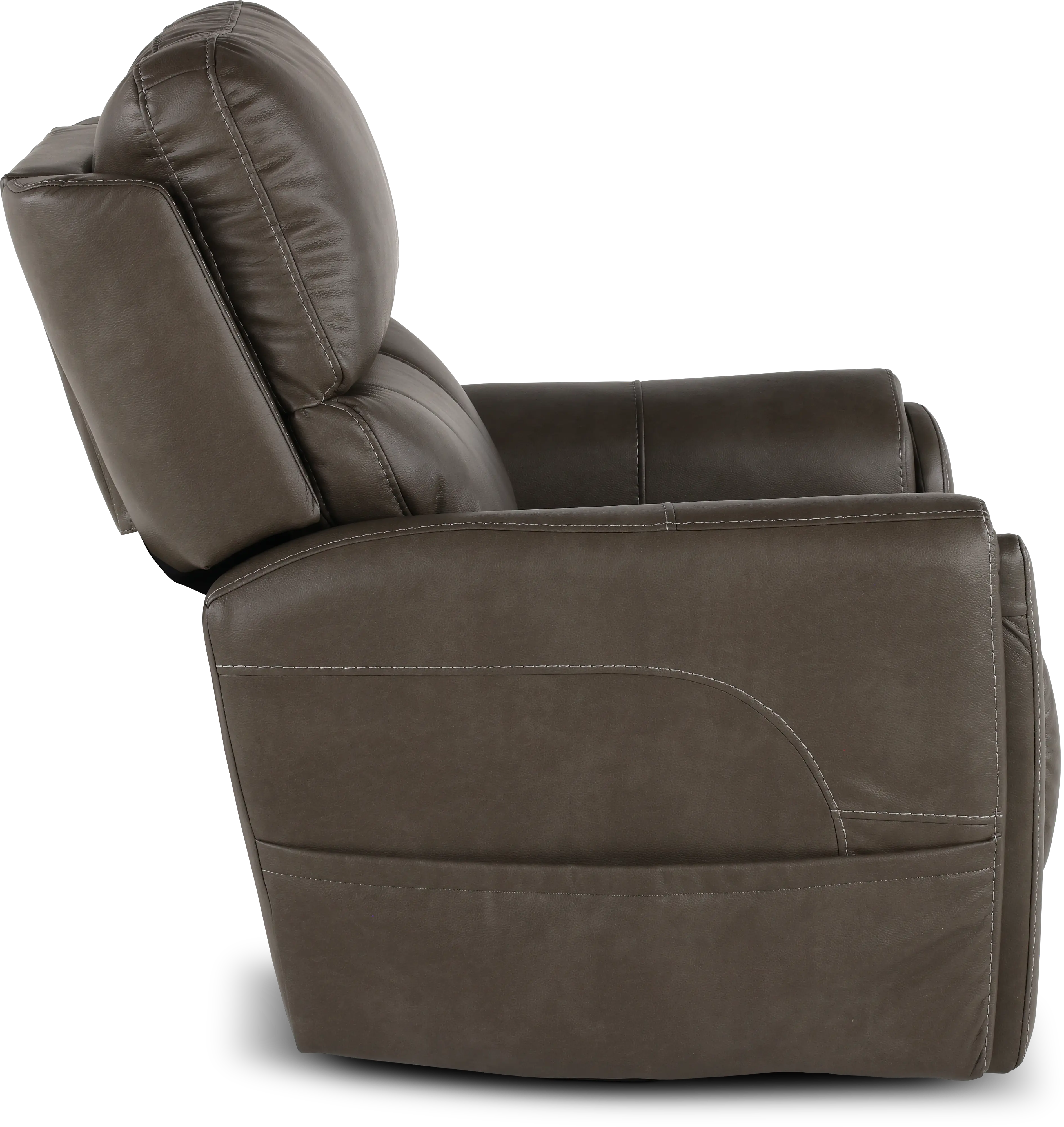 Damon Smoke Gray Power Recliner with Massage-7
