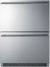 Summit 24  Wide 2-Drawer Freezer - Stainless Steel