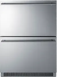 Summit 24  Wide 2-Drawer Freezer - Stainless Steel