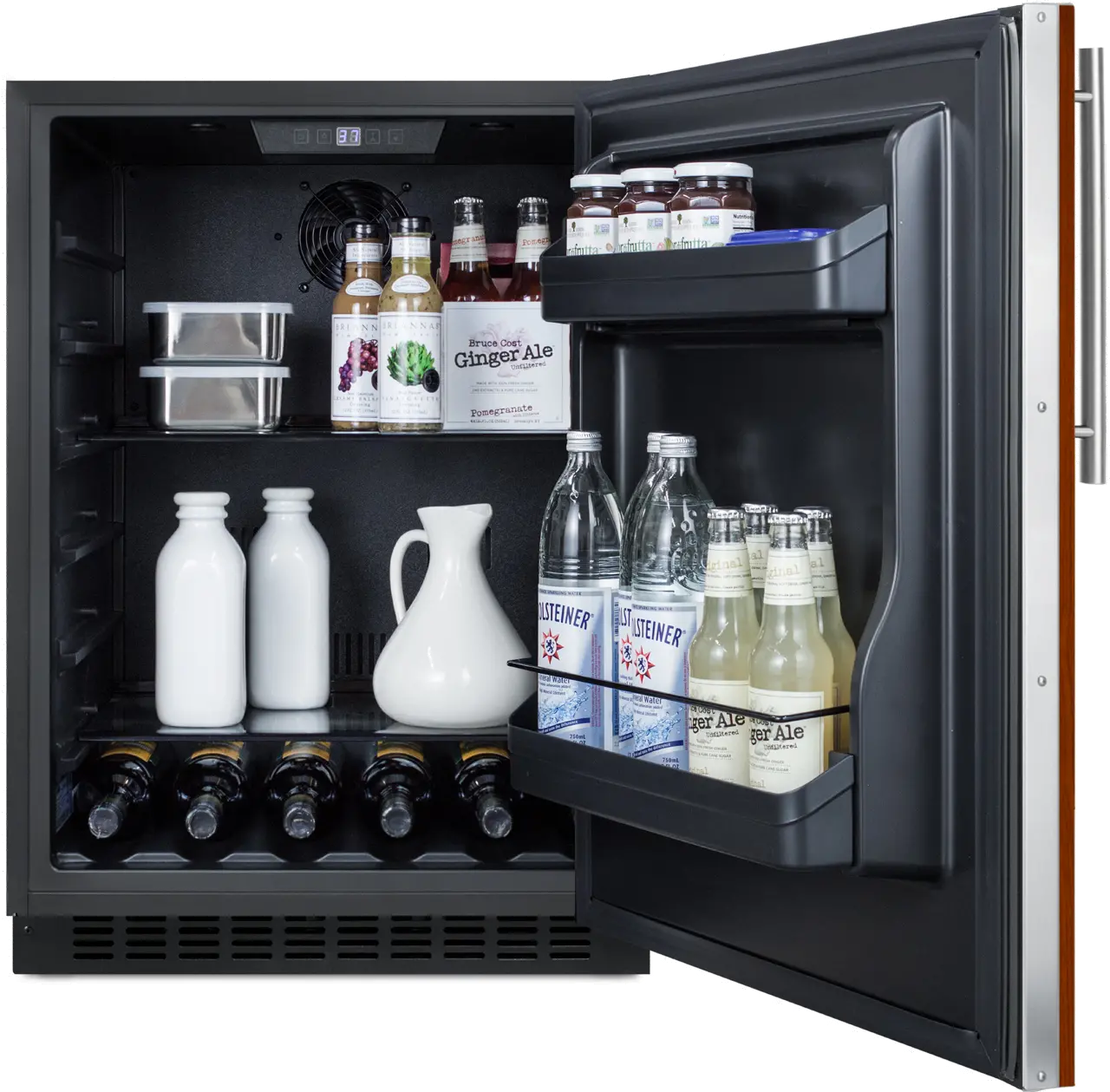 Summit 24  Wide Built-In Compact Refrigerator - Panel Ready-4
