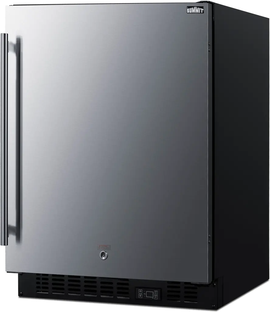Summit 24  Wide Built-In Compact Freezer - Stainless Steel-1