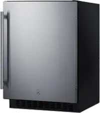Summit 24  Wide Built-In Compact Refrigerator - Stainless Steel