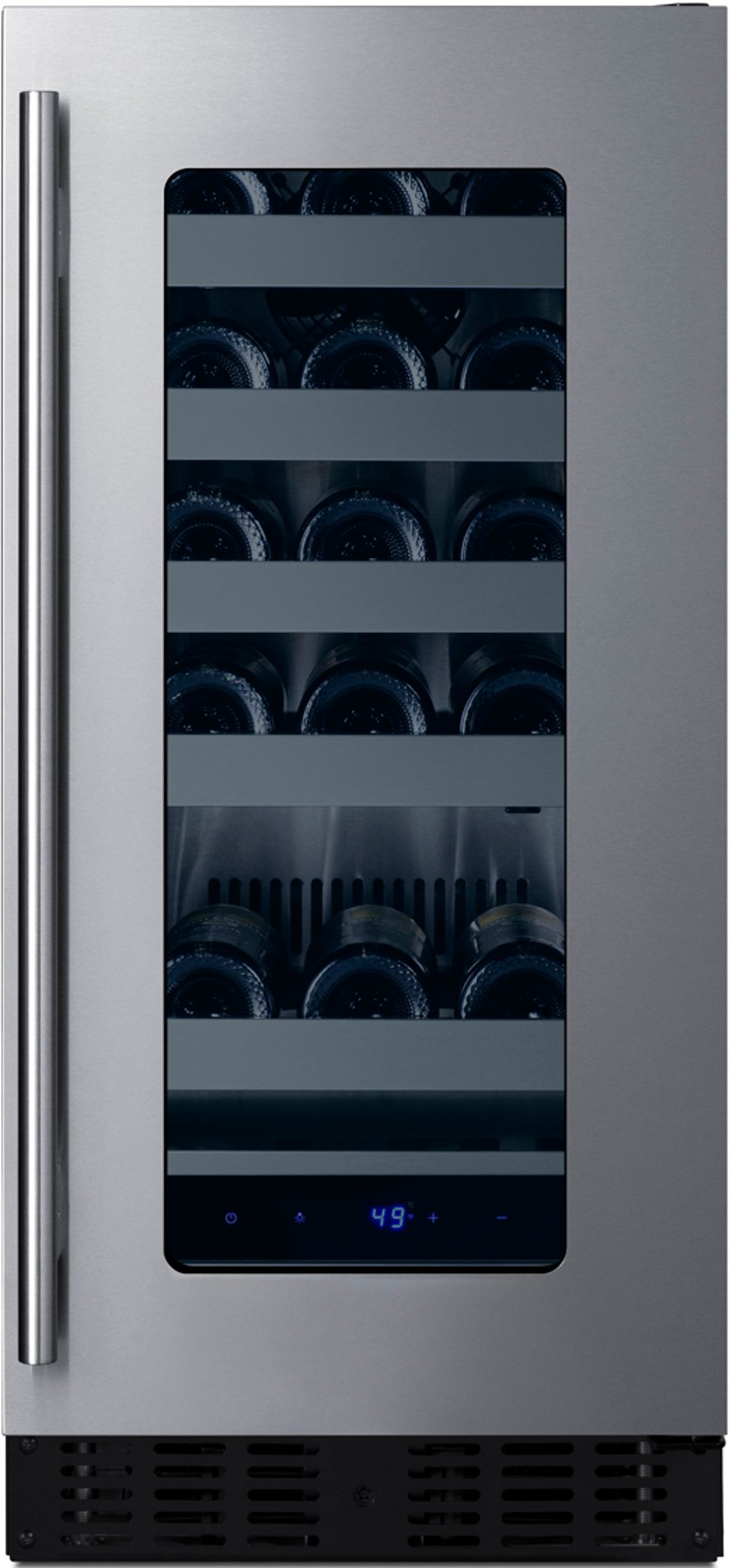 Summit 15" Wide Built-In Wine Cellar with Glass Door