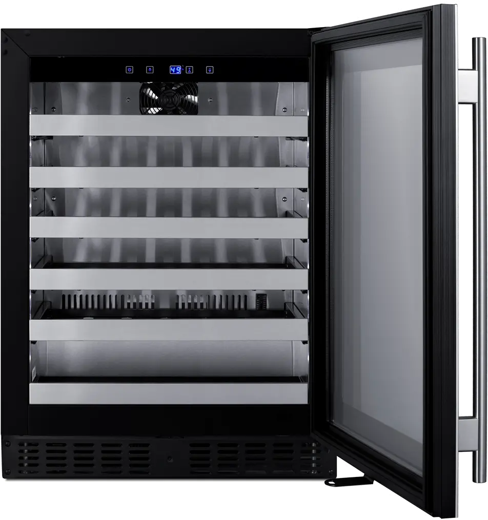 Summit 24  Wide Built-In Wine Cellar with Glass Door-3