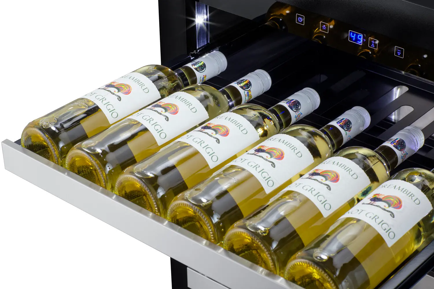 Summit 24  Wide Built-In Wine Cellar with Glass Door-4