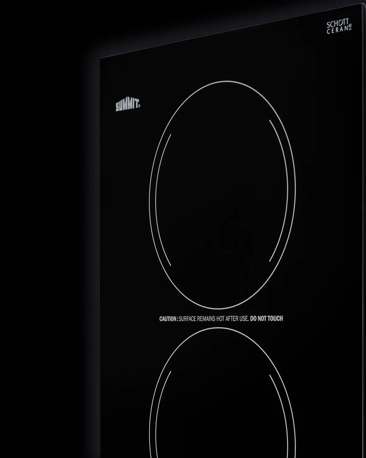 Summit 12  Wide 230V 2-Burner Electric Cooktop - Black-2
