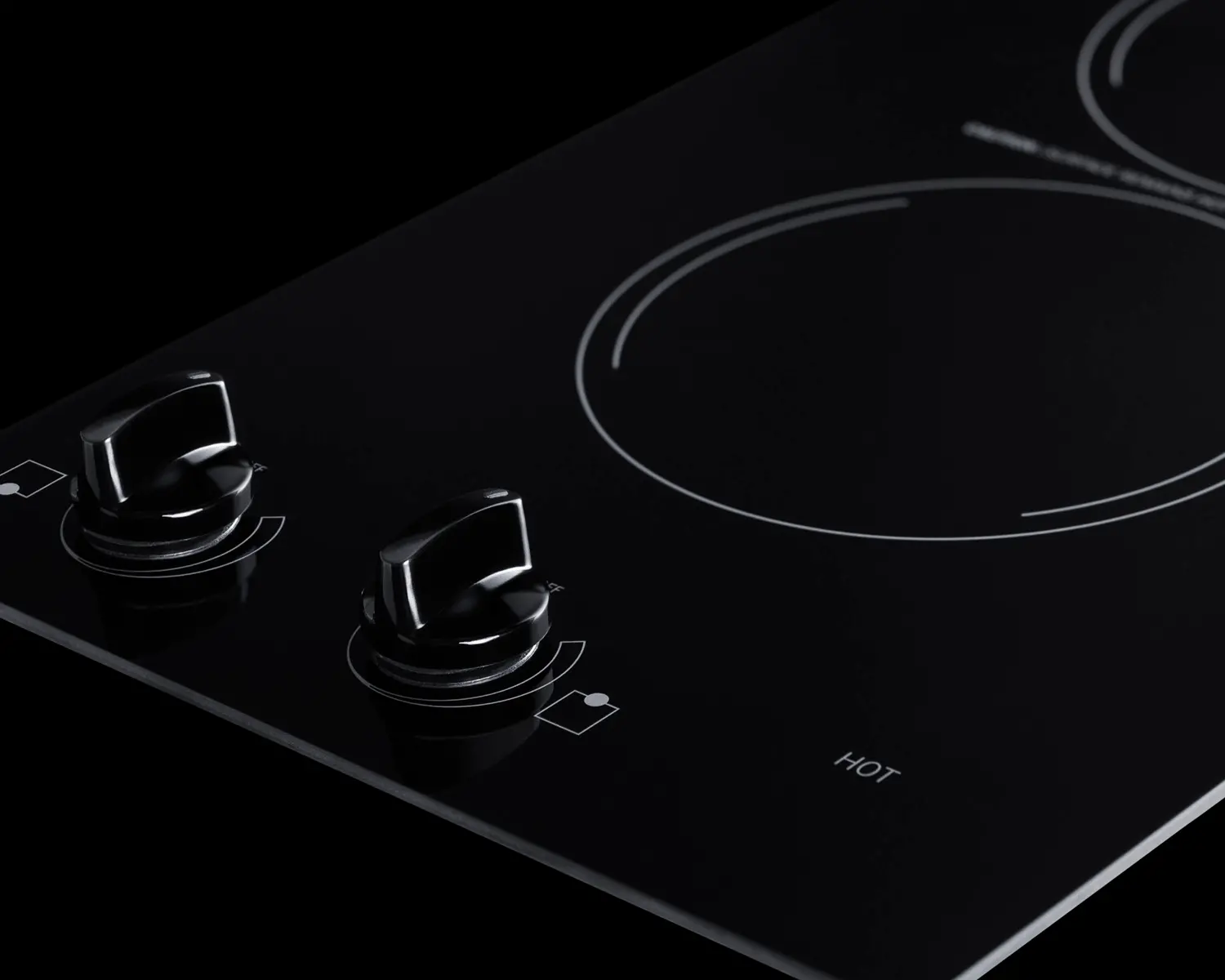 Summit 12  Wide 230V 2-Burner Electric Cooktop - Black-3